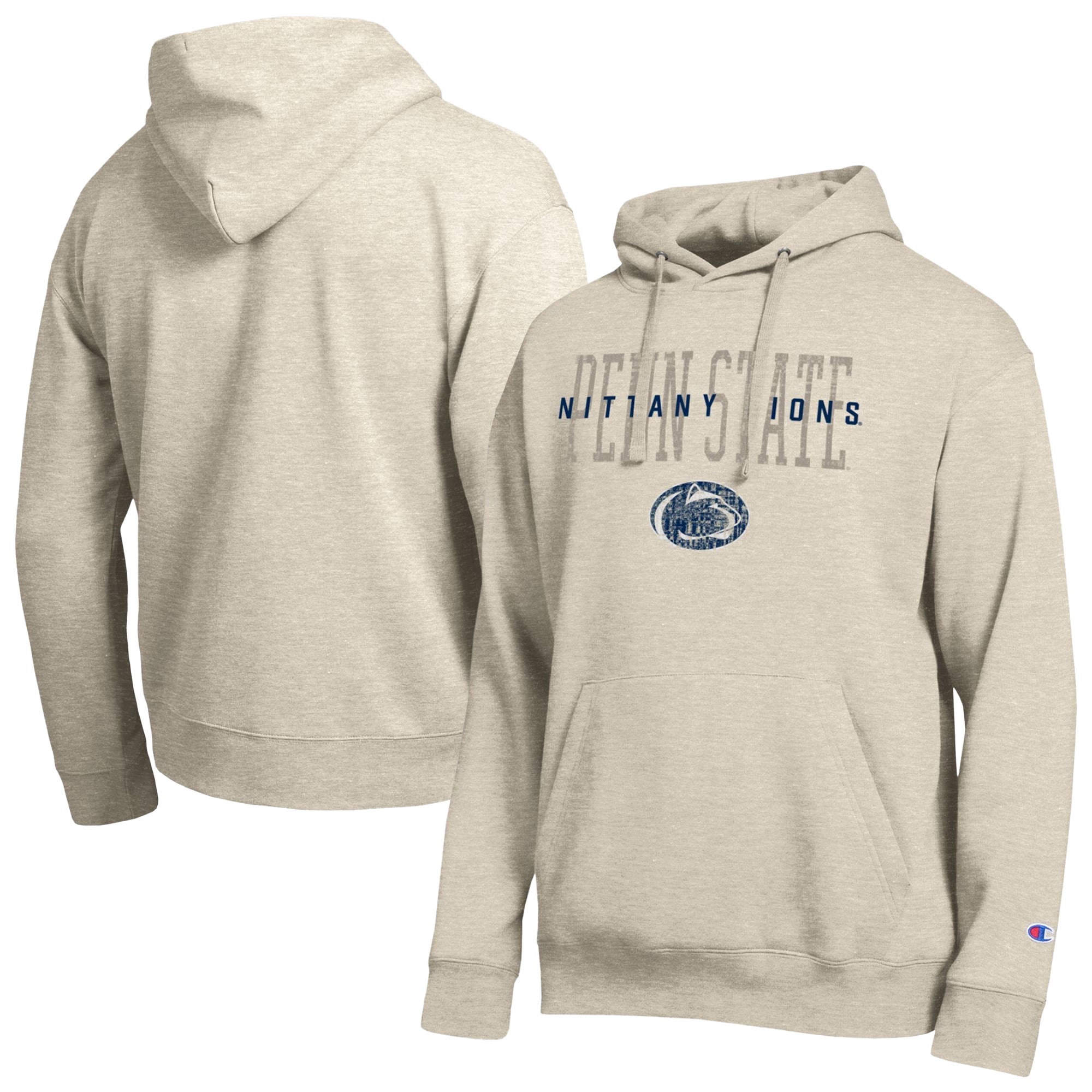 Sweat à capuche Champion Oatmeal Penn State Nittany Lions All-Star Neutral Stack pour homme