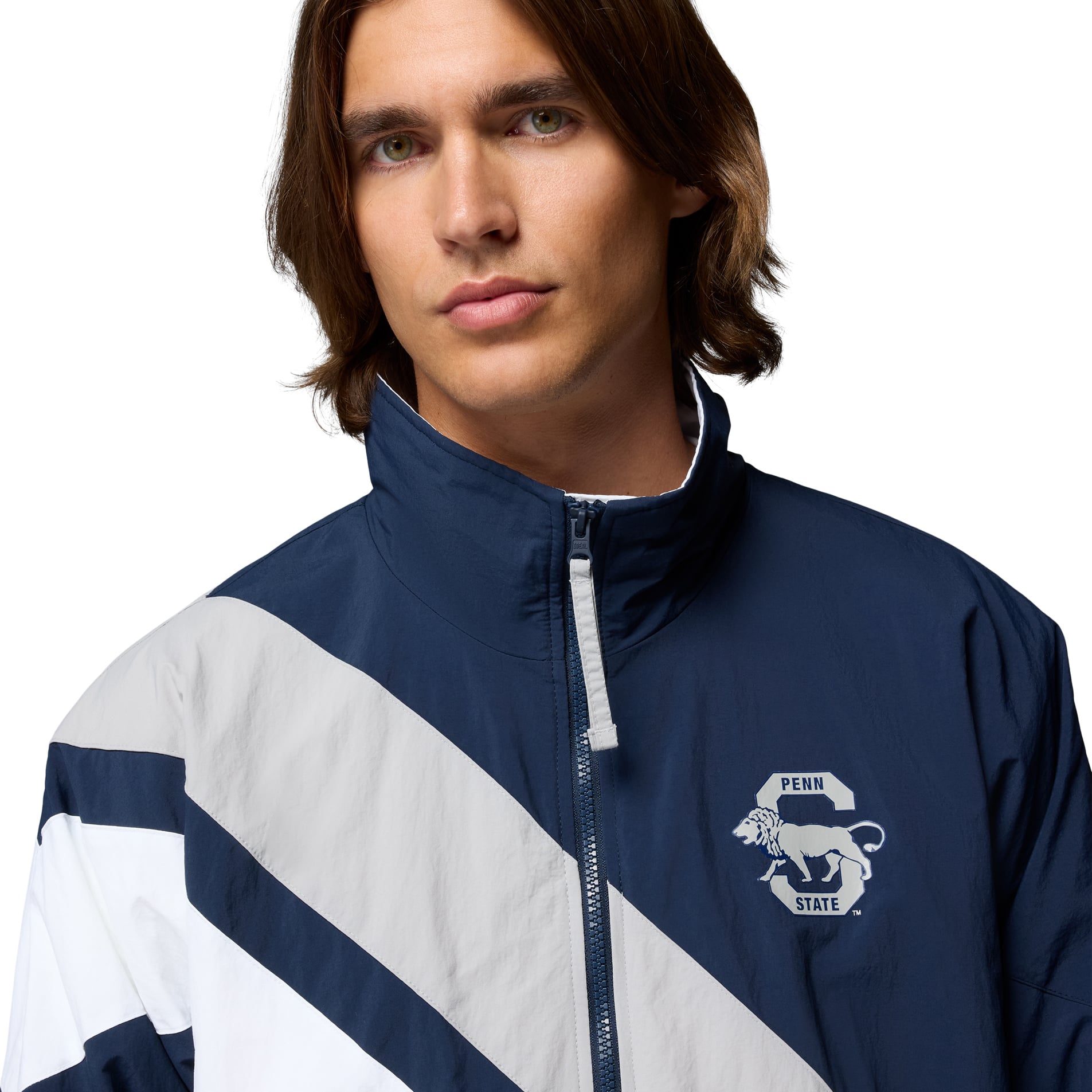 Men's Columbia Navy Penn State Nittany Lions Reventure Full-Zip Windbreaker Omni-Shield Jacket