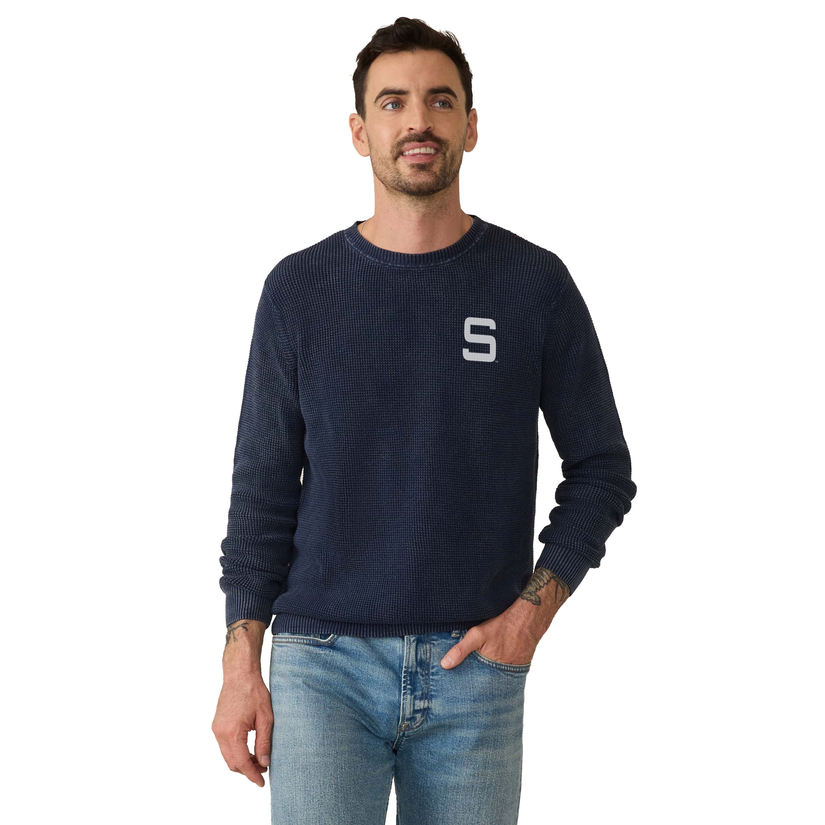 Pull FAHERTY bleu marine Penn State Nittany Lions pour homme
