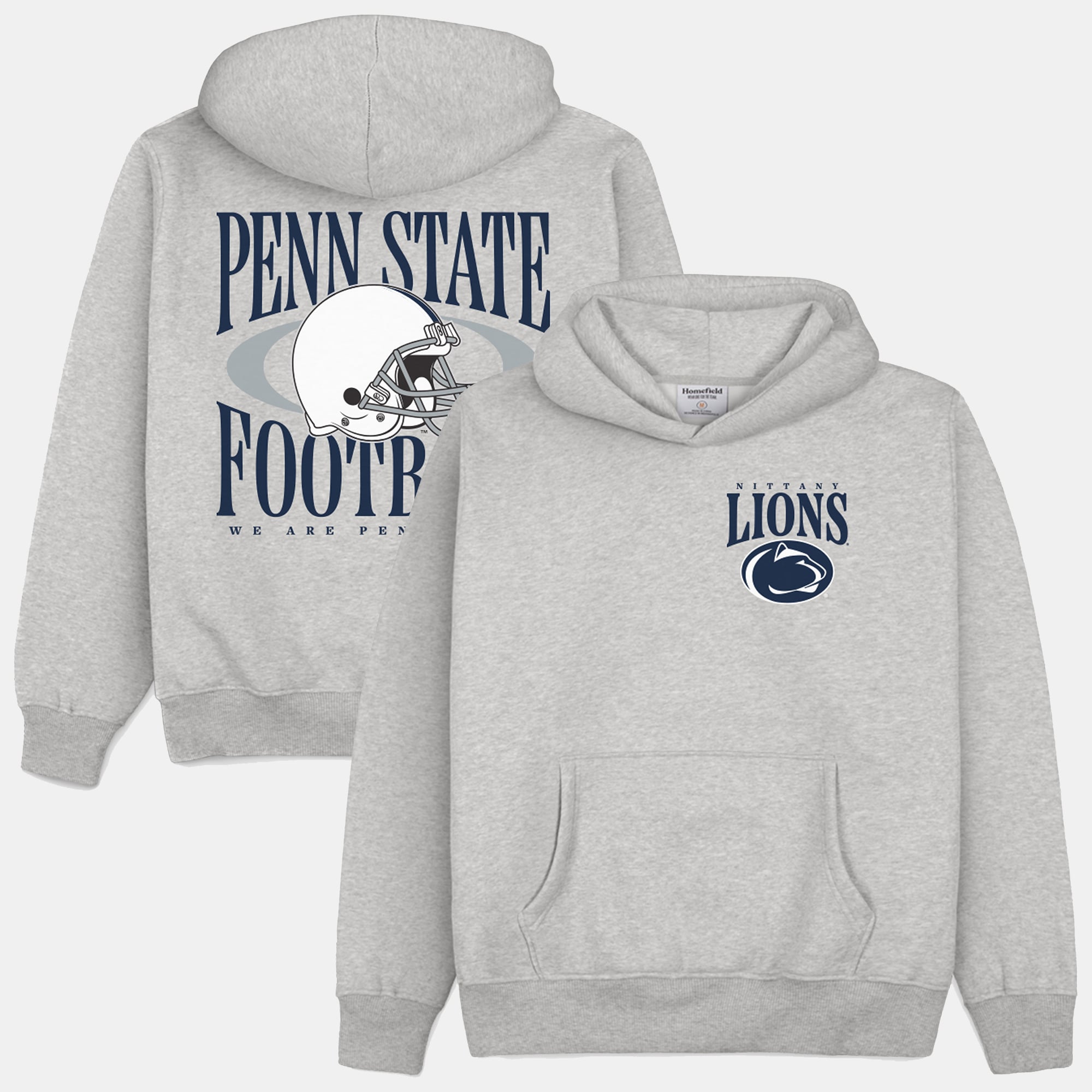 Sweat à capuche épais gris domicile pour homme Penn State Nittany Lions Football