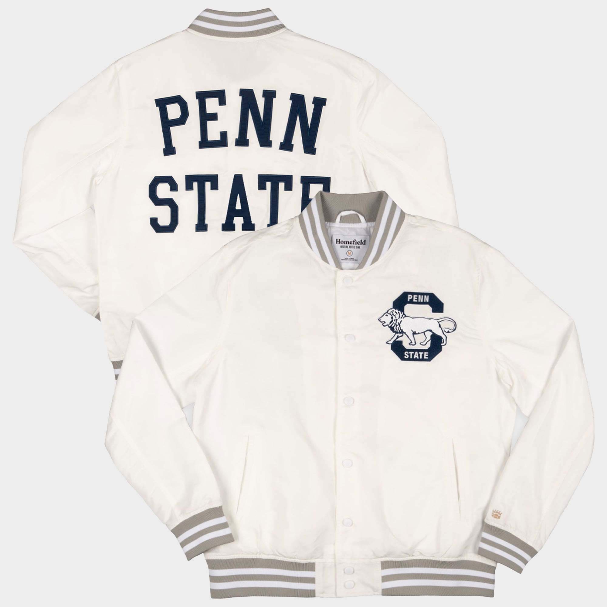 Men's Homefield White Penn State Nittany Lions Arched Type Full-Snap ...