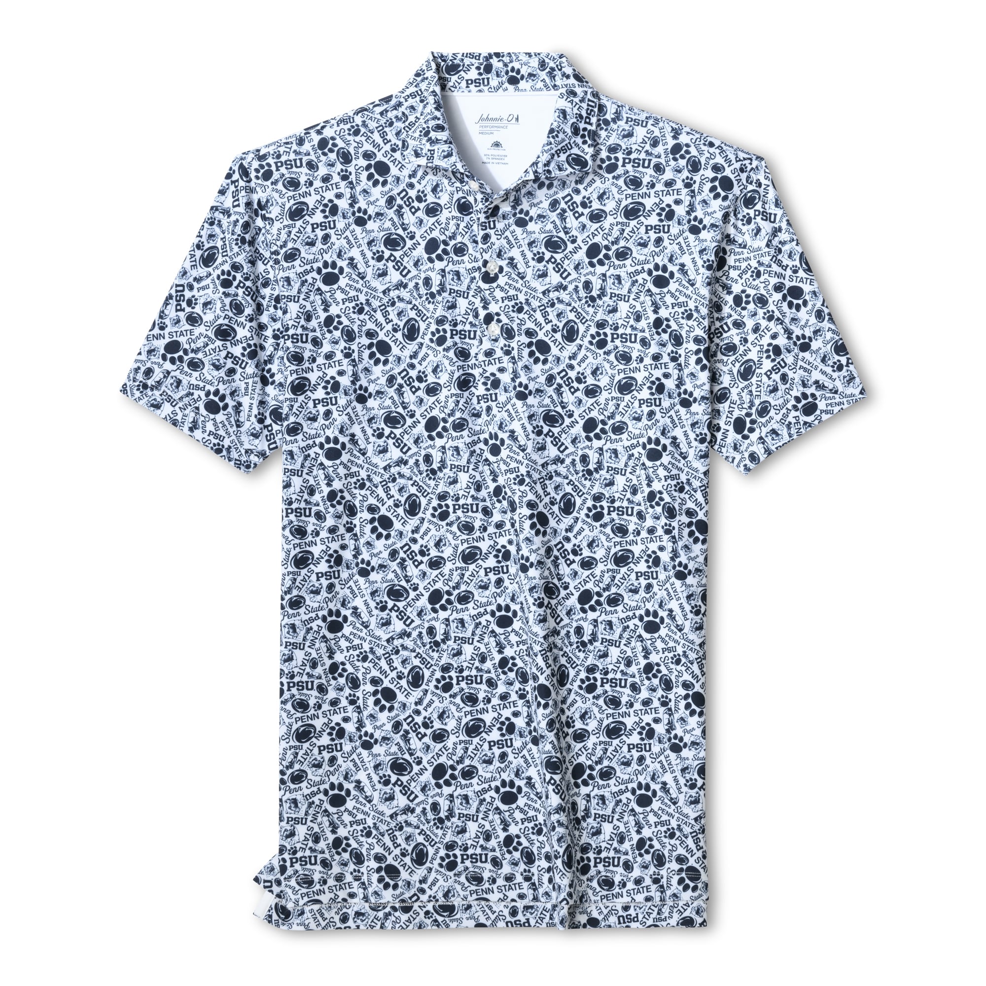 Polo Galvin blanc Johnnie-O pour homme Penn State Nittany Lions