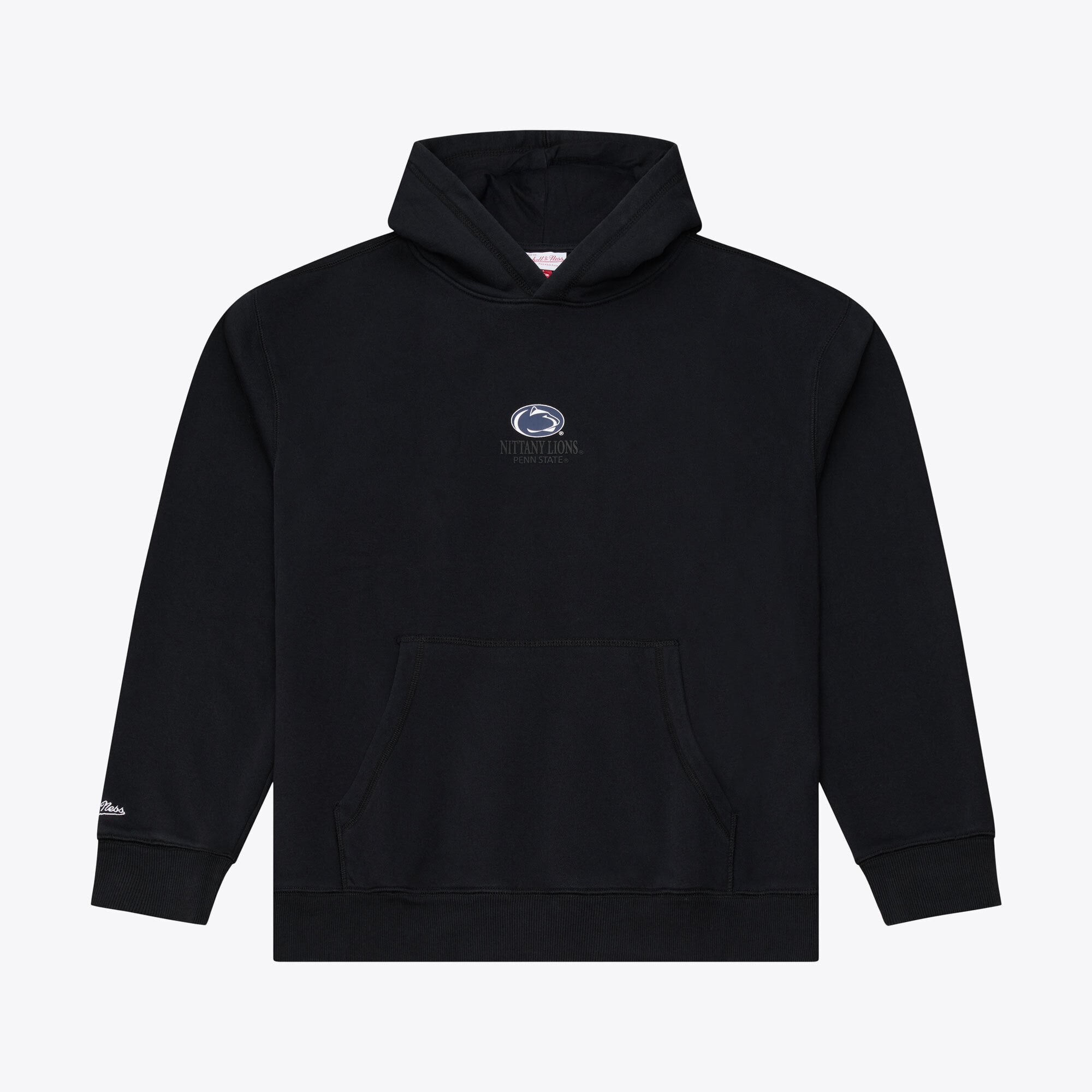 Men's Mitchell & Ness  Black Penn State Nittany Lions Monochrome Icon Fleece Hoodie