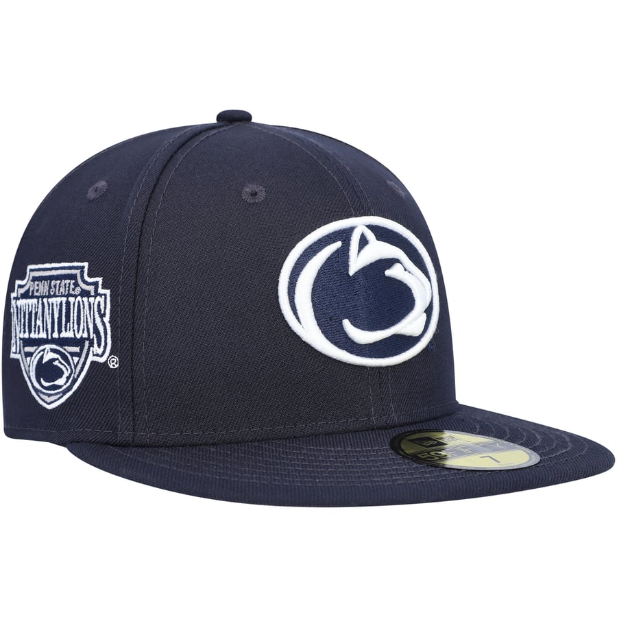 Men s New Era Navy Penn State Nittany Lions Patch 59FIFTY Fitted Hat Men s New Era Navy Penn State Nittany Lions Patch 59FIFTY Fitted Hat