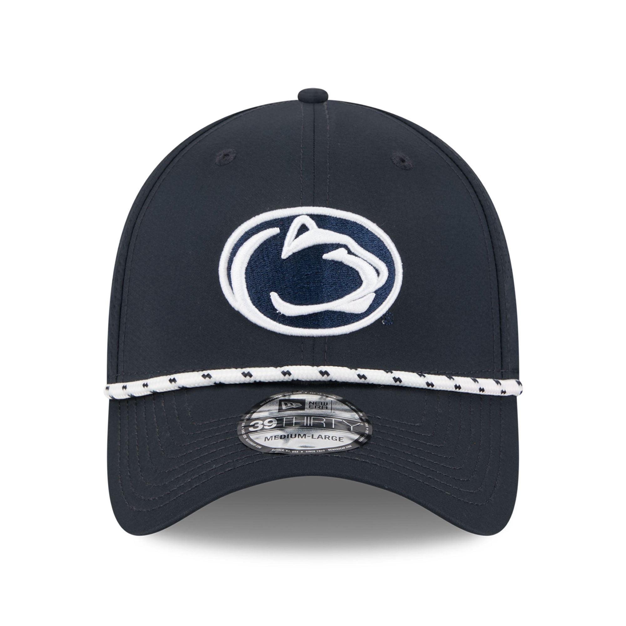 Casquette extensible New Era bleu marine Penn State Nittany Lions Performance Rope 39THIRTY pour homme