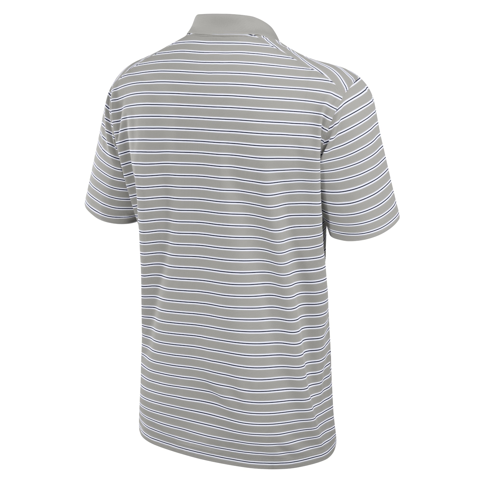 Polo Nike Dri-FIT rayé Primetime Victory pour homme, gris/blanc, des Nittany Lions de Penn State