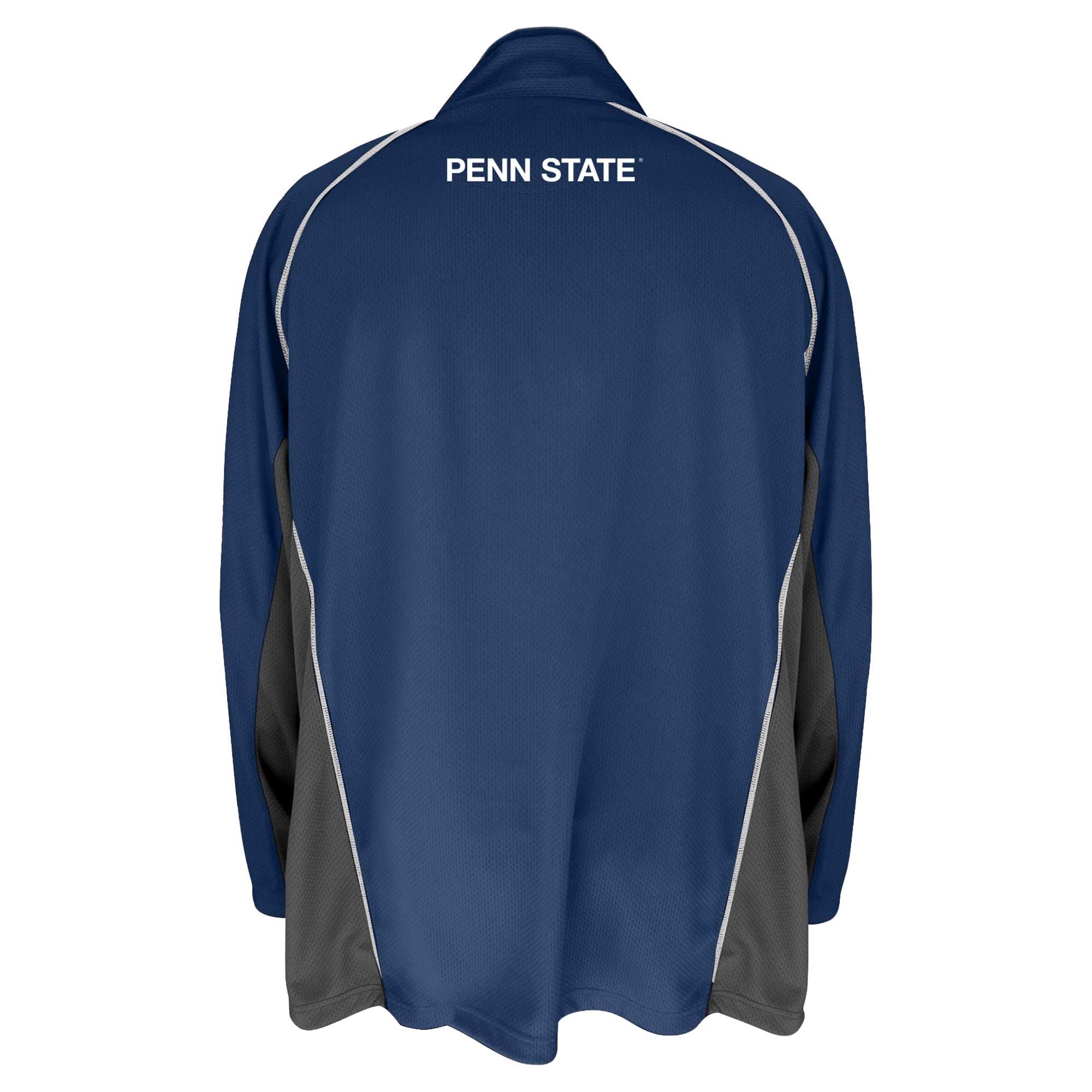 Men's Profile Navy Penn State Nittany Lions Big & Tall Quarter-Zip Raglan Jacket