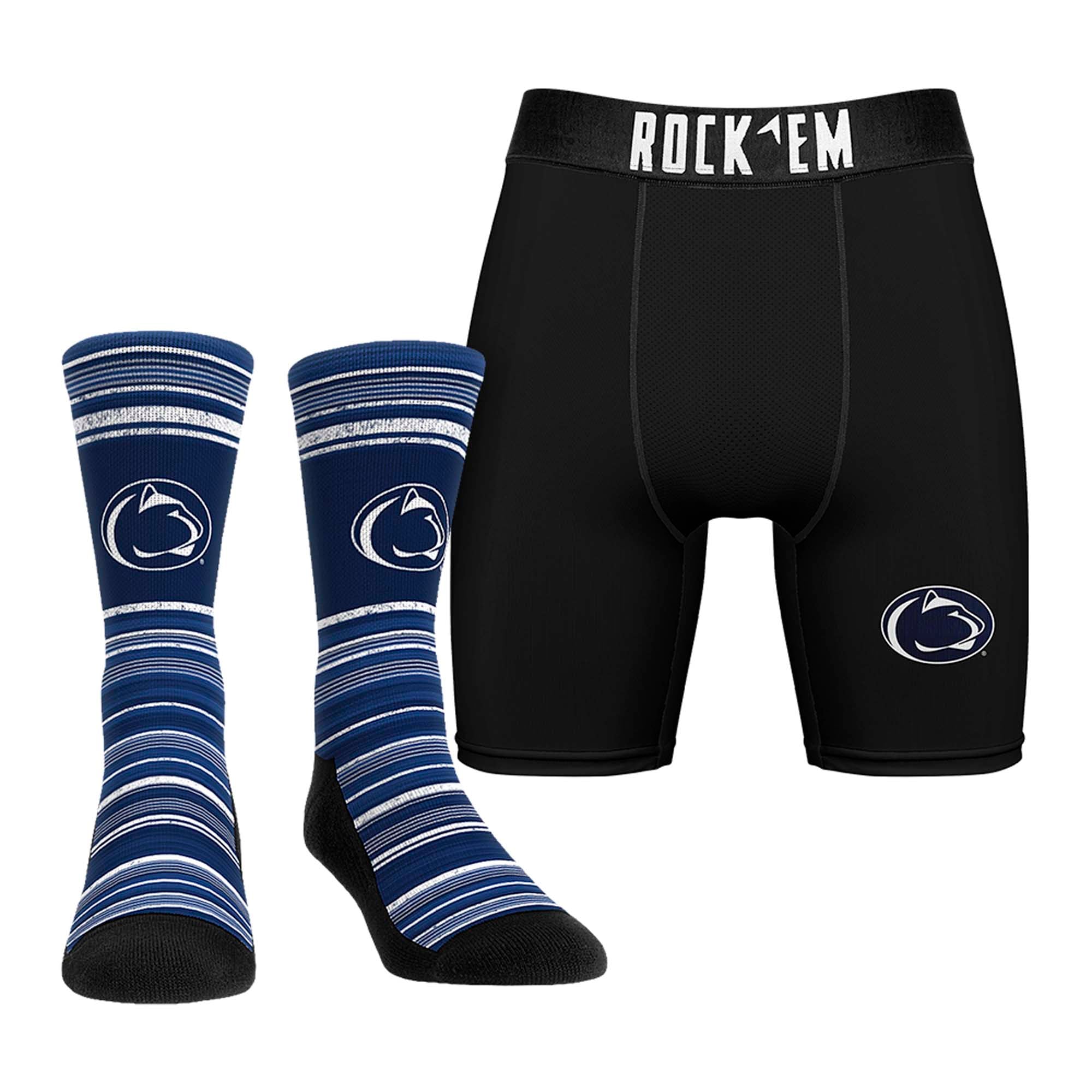 Ensemble chaussettes et boxers Rock Em Penn State Nittany Lions pour homme