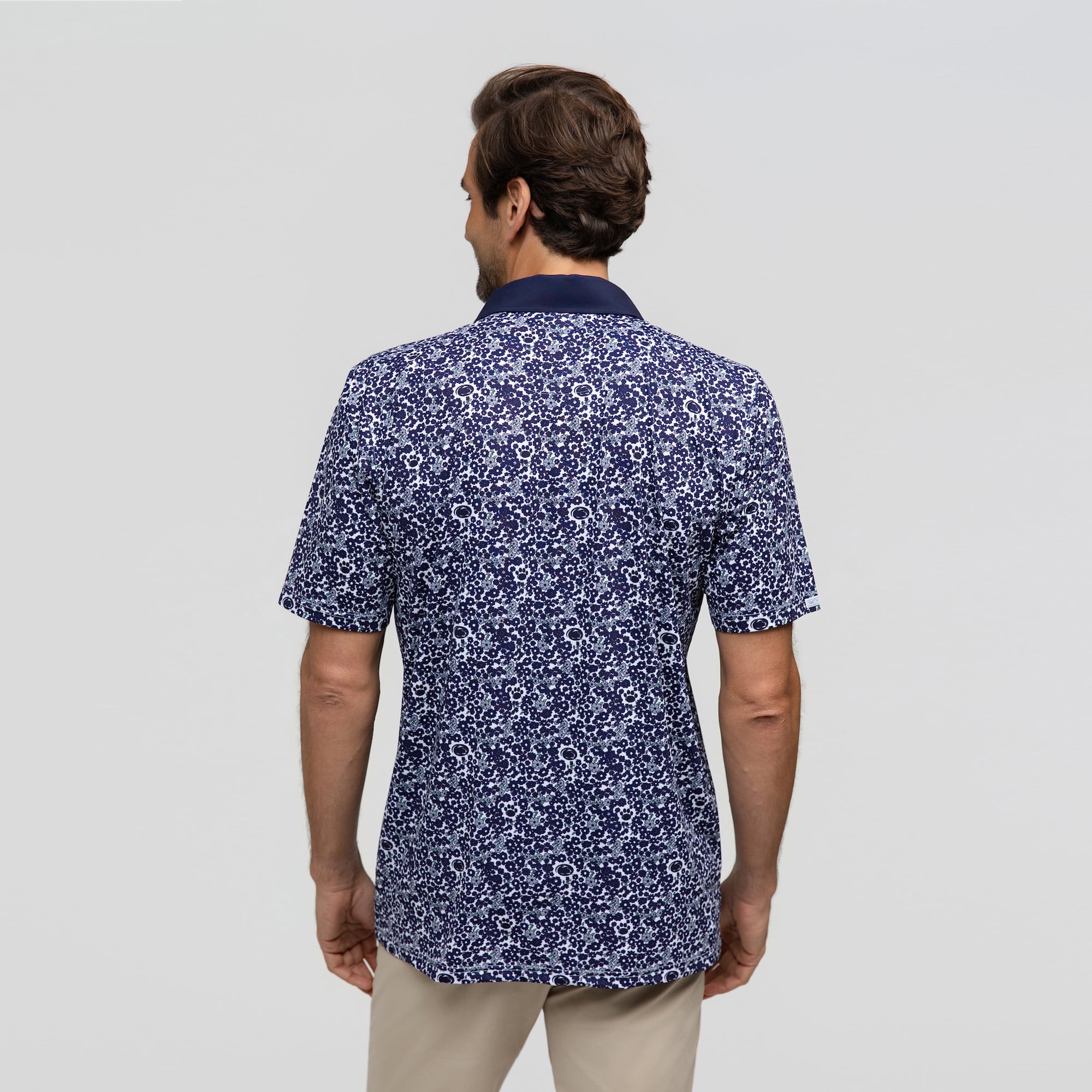 Men's Smith & Quinn Navy Penn State Nittany Lions Poppies Teddy Polo