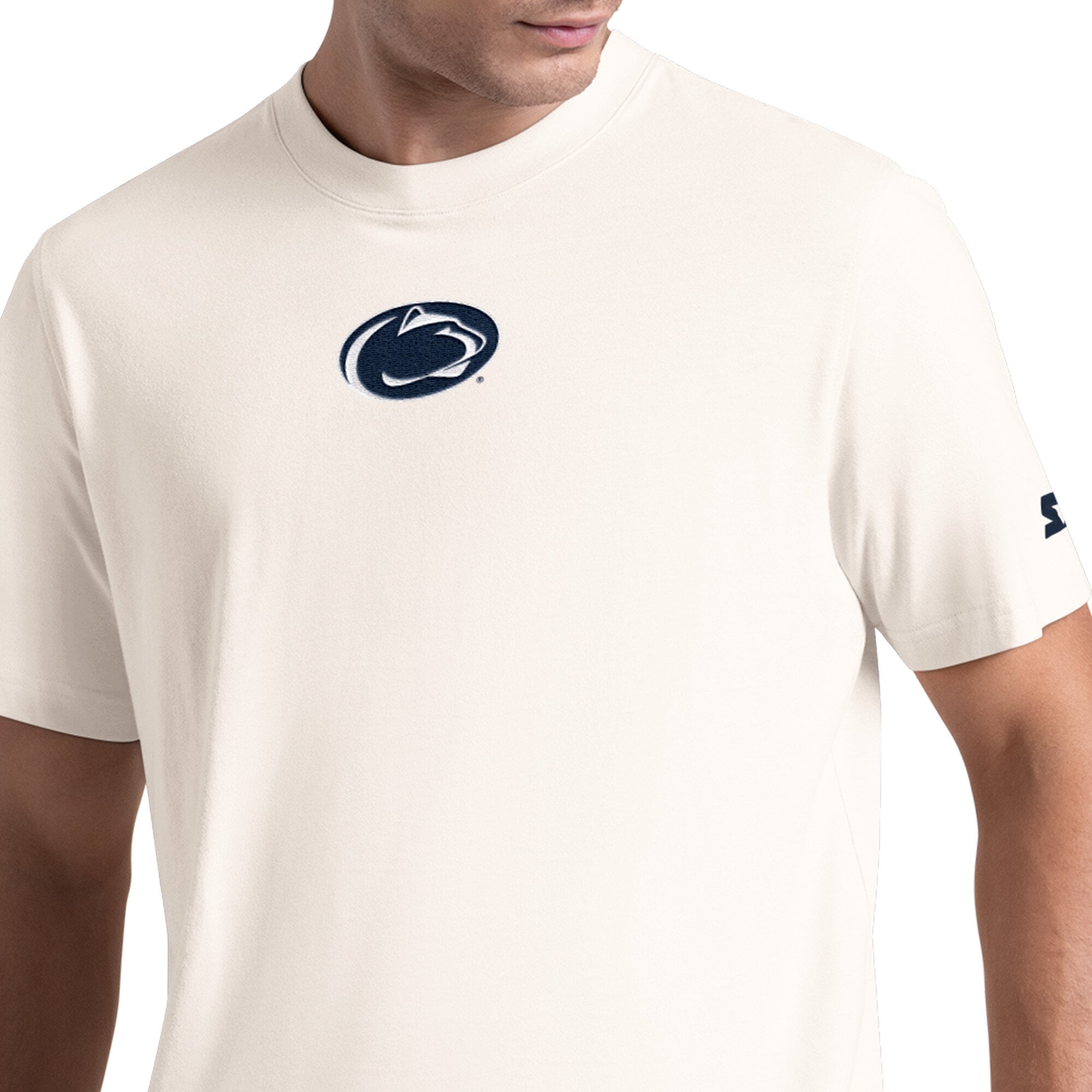 Men's Starter Cream Penn State Nittany Lions Warm Up T-Shirt
