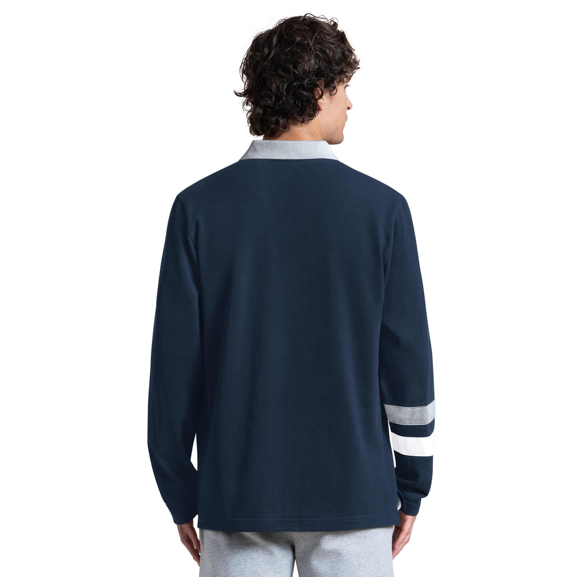 Men's Starter Navy Penn State Nittany Lions Team Spirit Rugby Shirt