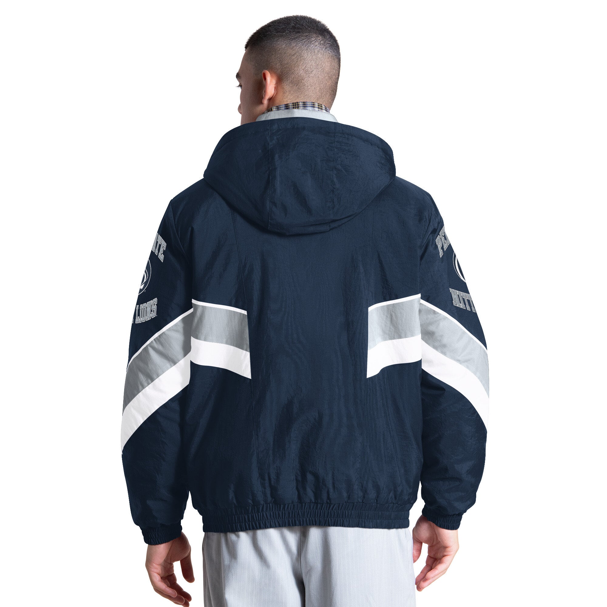 Veste à capuche zippée Starter Navy Penn State Nittany Lions The Chevron pour homme