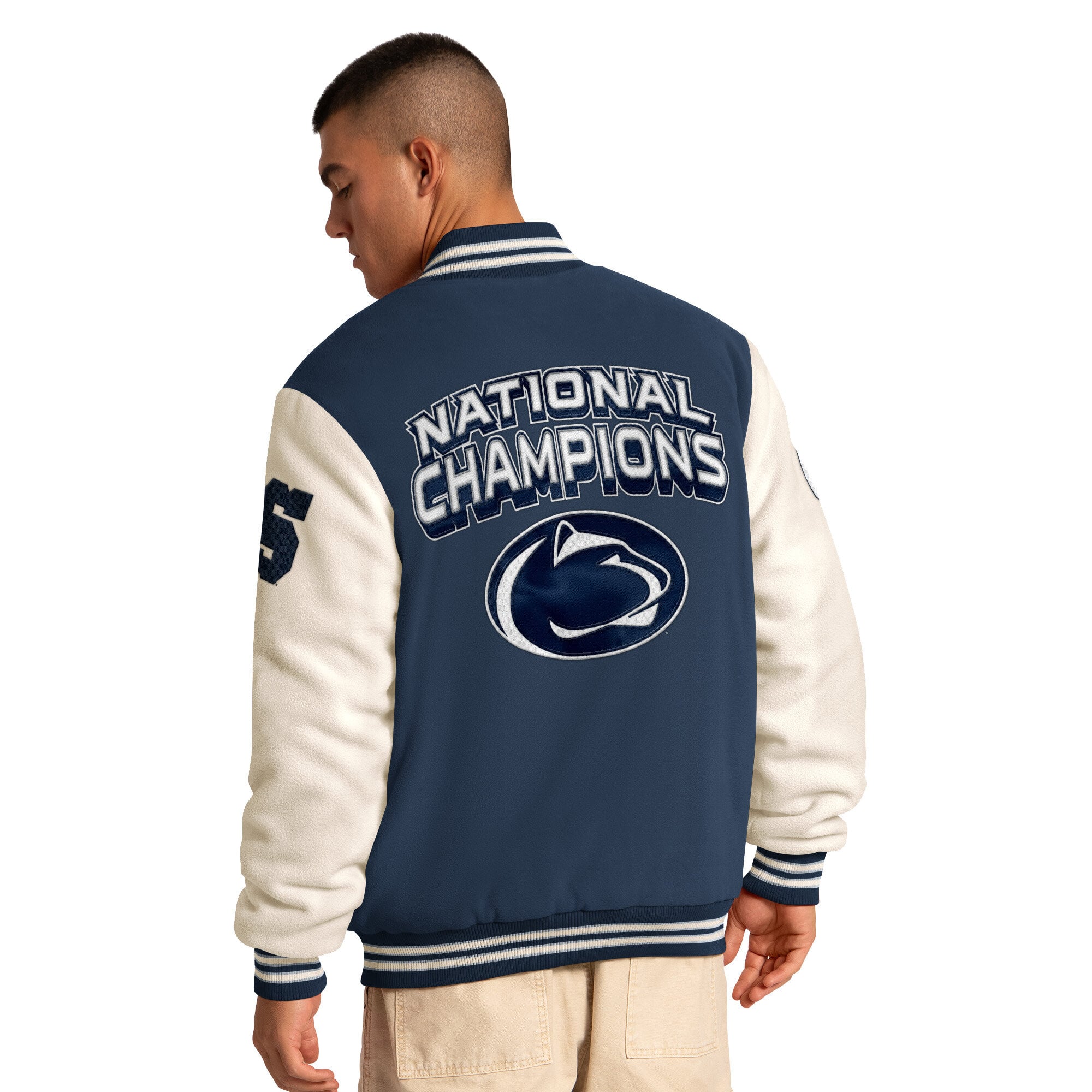 Veste commémorative Starter Navy Penn State Nittany Lions Triple Crown pour homme