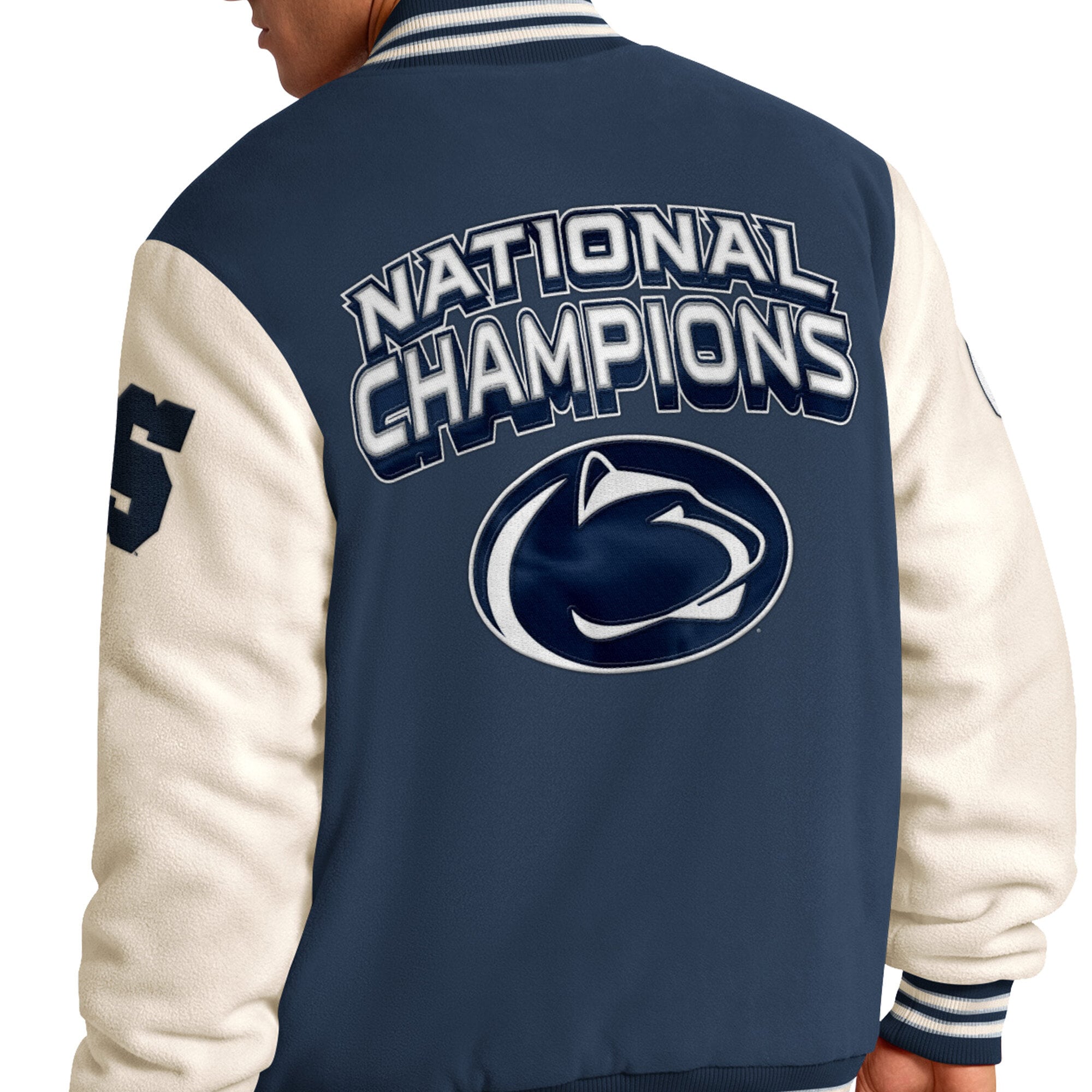 Veste commémorative Starter Navy Penn State Nittany Lions Triple Crown pour homme