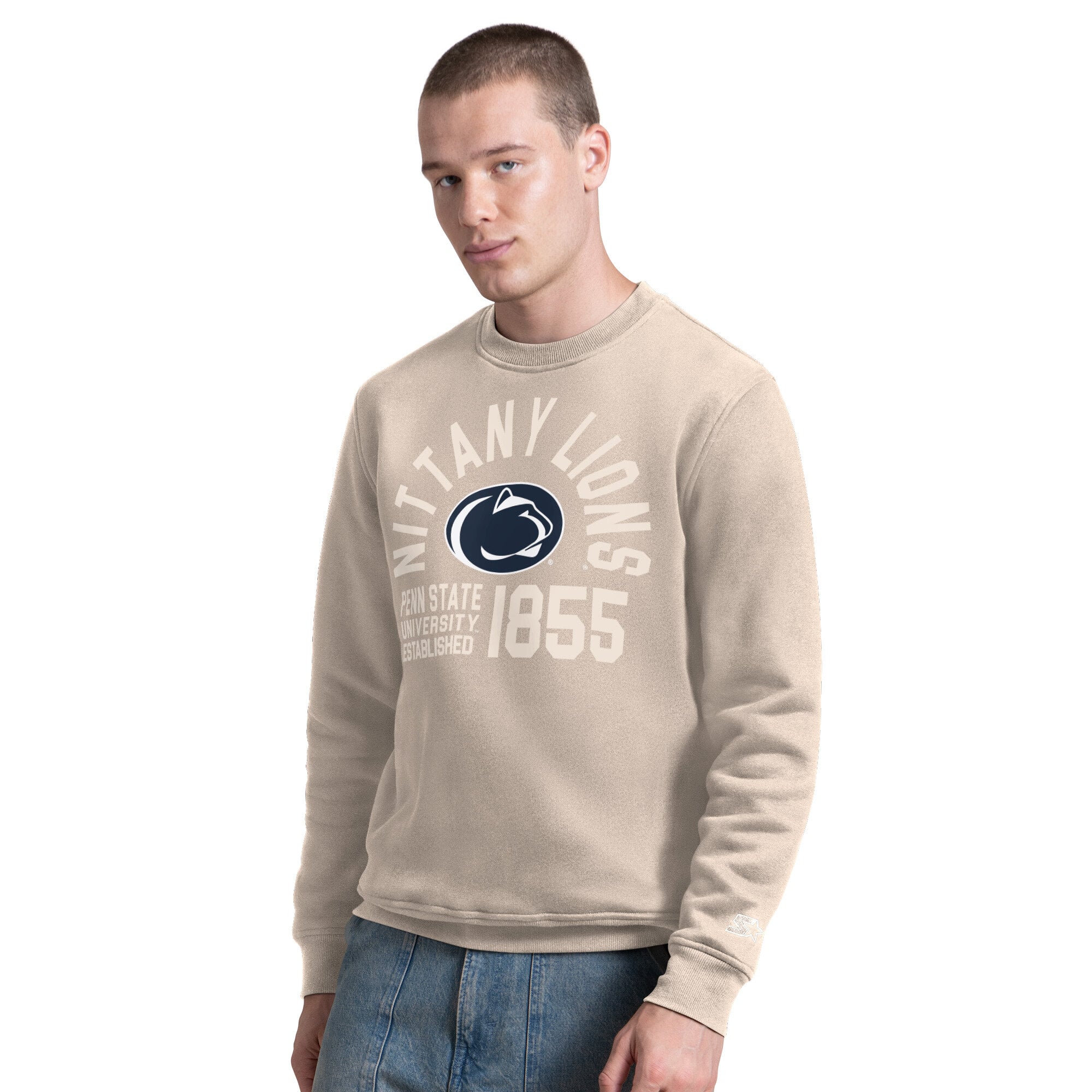 Sweat-shirt Starter beige pour homme Penn State Nittany Lions, édition spéciale après-match