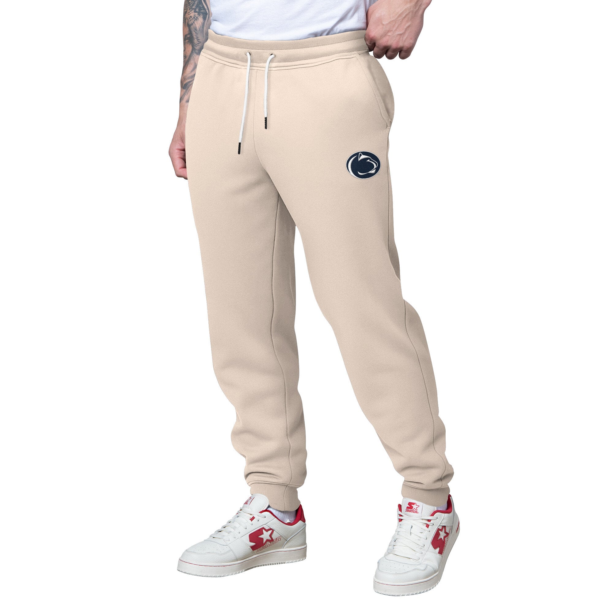 Pantalon de jogging en polaire Starter Tan Penn State Nittany Lions Red Zone pour homme