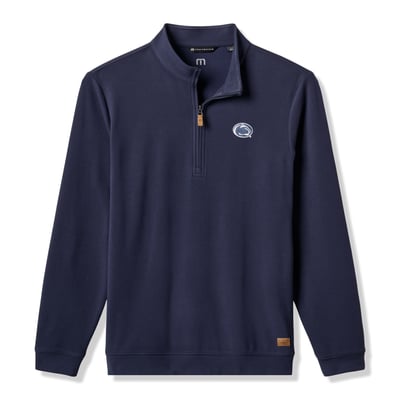 Penn State Nittany Lions TravisMathew Cloud Home Game Quarter-Zip Tri-Blend Pullover - Navy