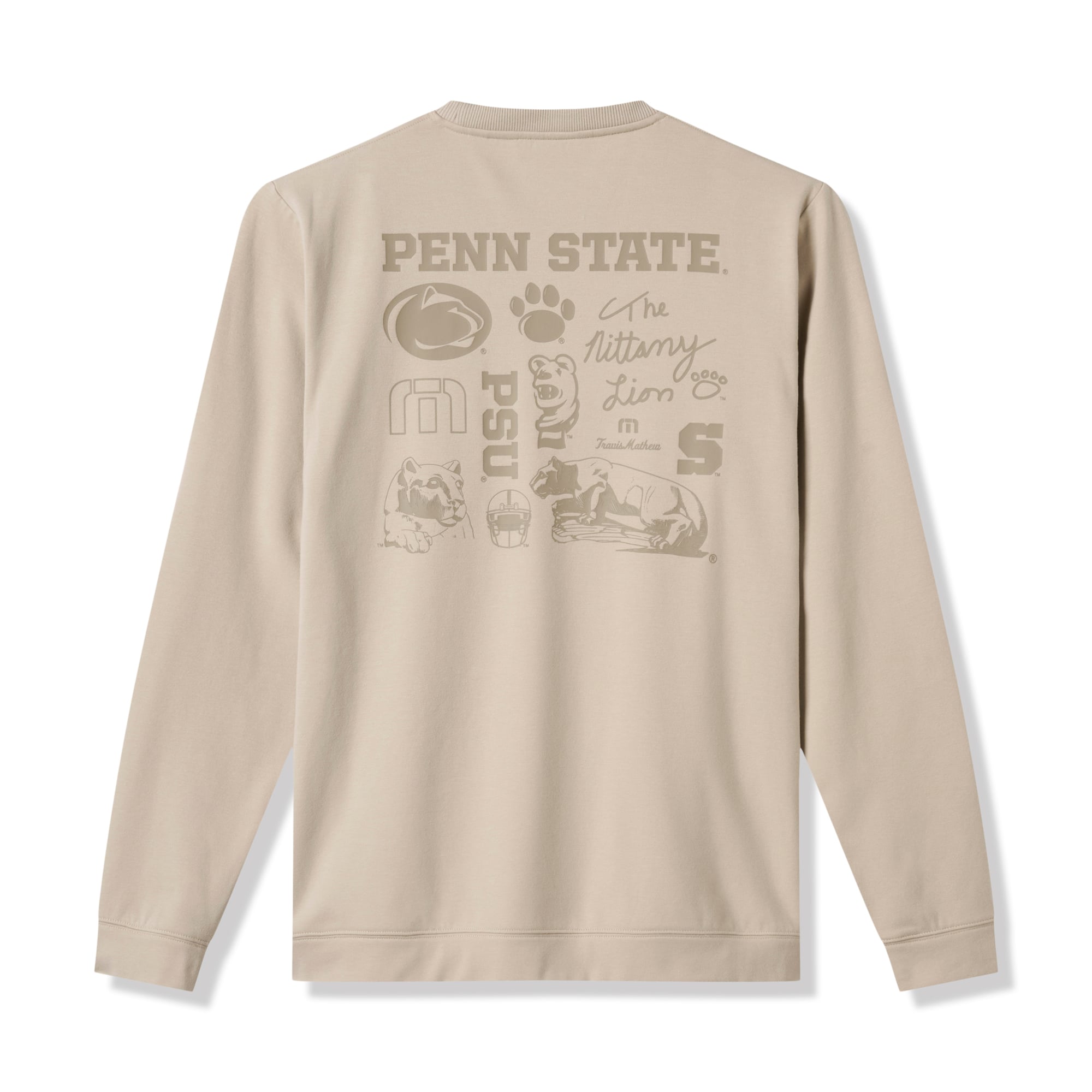Sweat-shirt en polaire tri-blend beige TravisMathew Penn State Nittany Lions Campus Hero pour homme