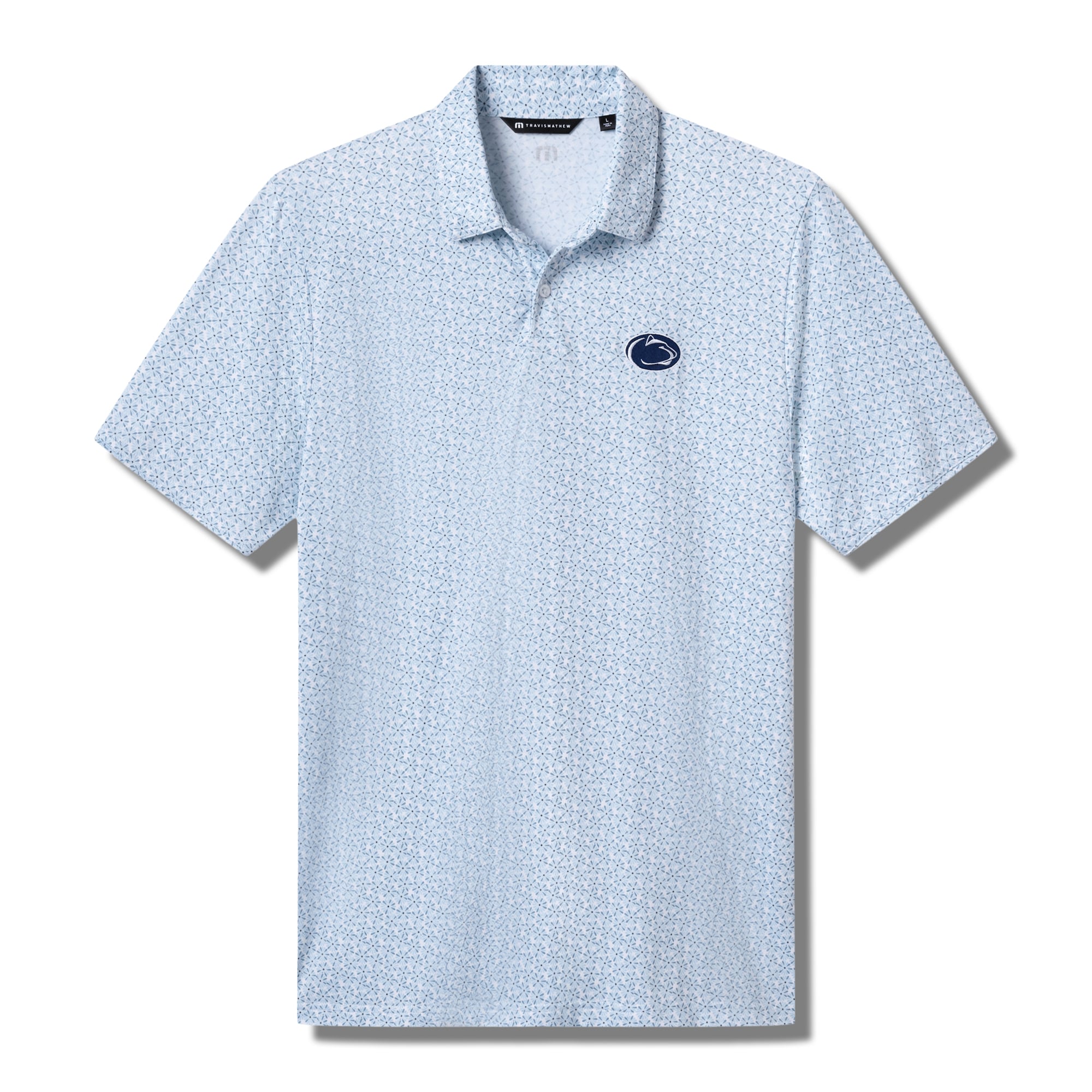 Polo homme TravisMathew blanc/bleu Penn State Nittany Lions College Bound en mélange de trois matières