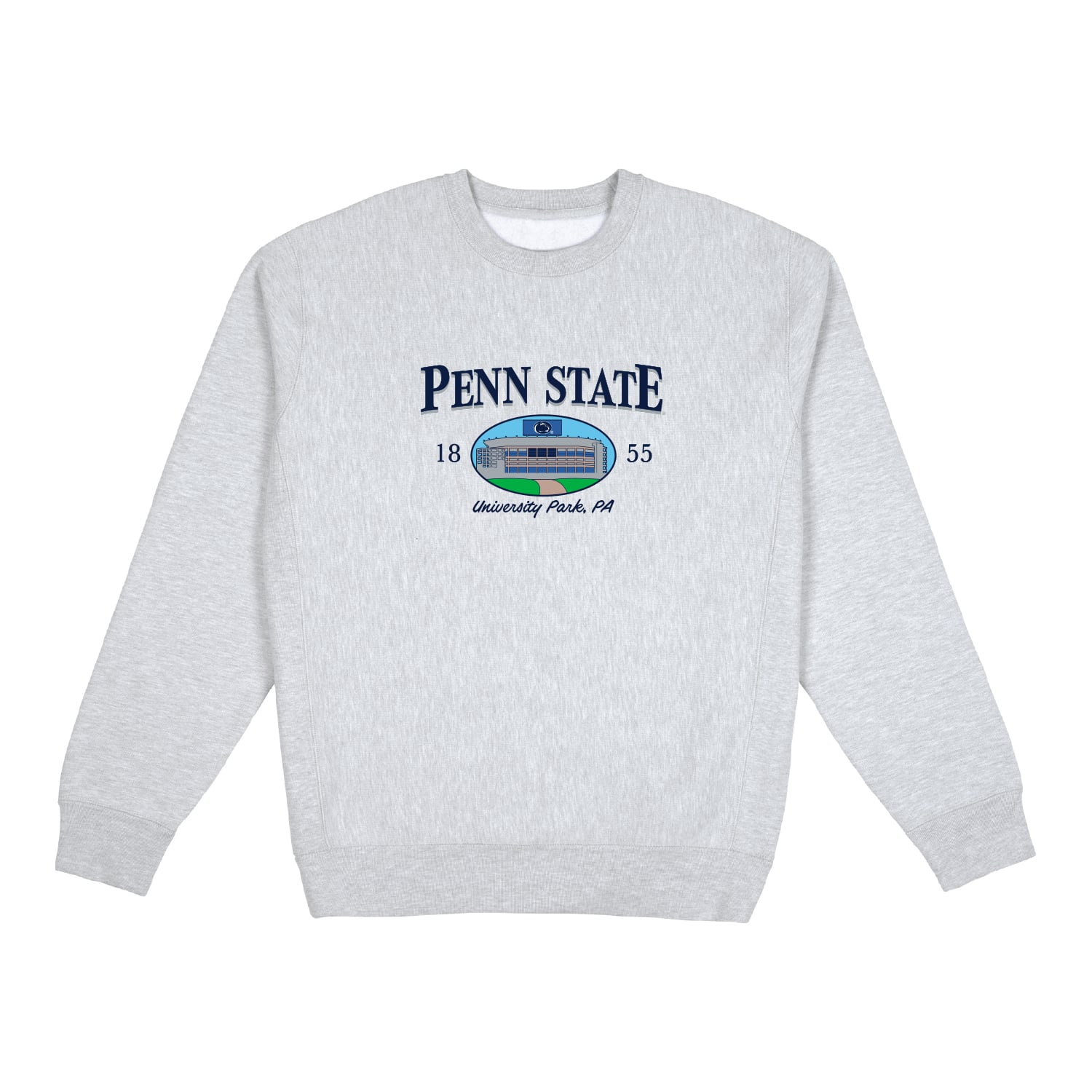 Sweat-shirt épais Uscape Apparel pour homme, gris chiné, Penn State Nittany Lions New Heights