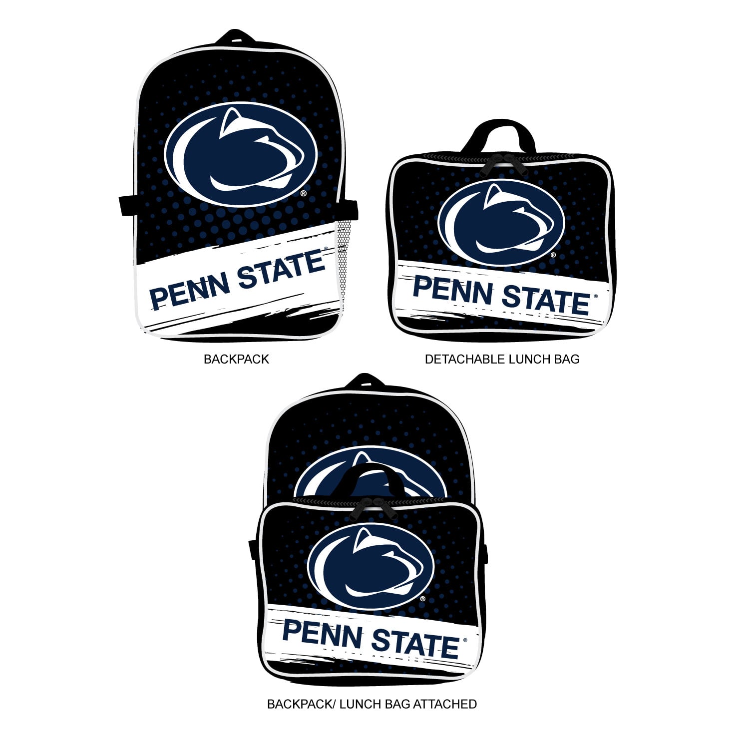 MOJO Penn State Nittany Lions Backpack & Lunch Box 2-Piece Set