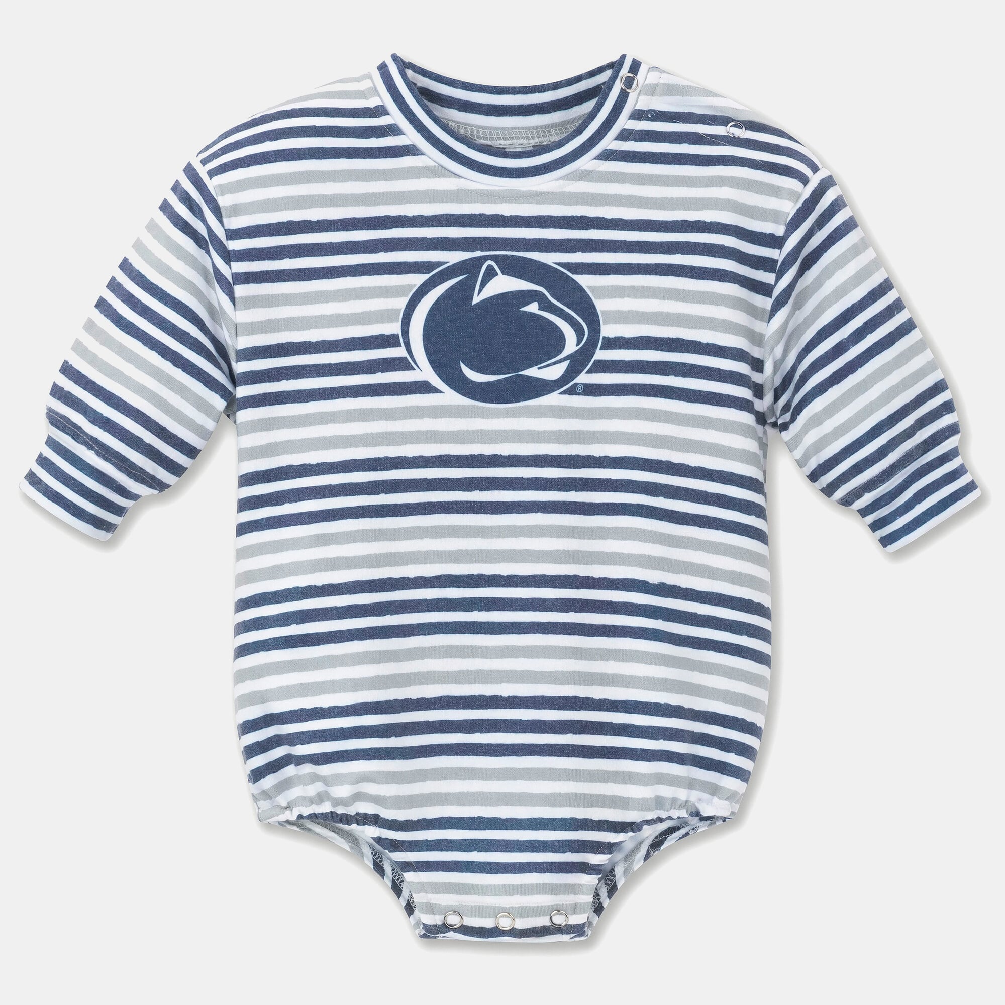 Newborn & Infant ZooZatz Navy Penn State Nittany Lions Cozy Fleece Bodysuit