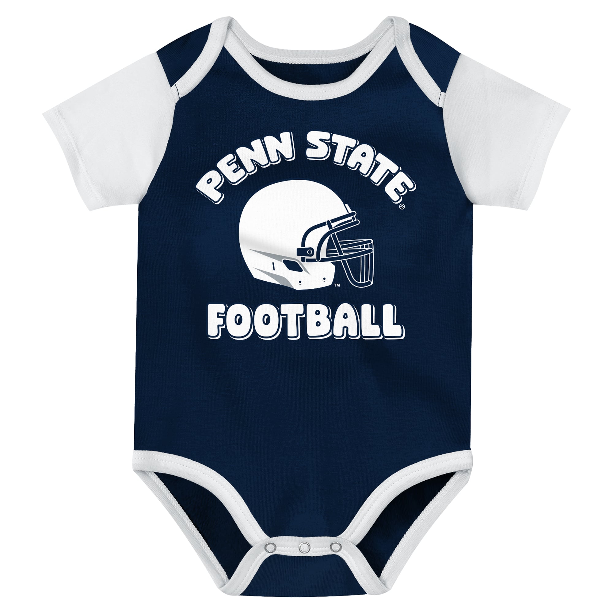 Newborn Outerstuff Navy Penn State Nittany Lions Star Player Three-Piece Bodysuit Set
