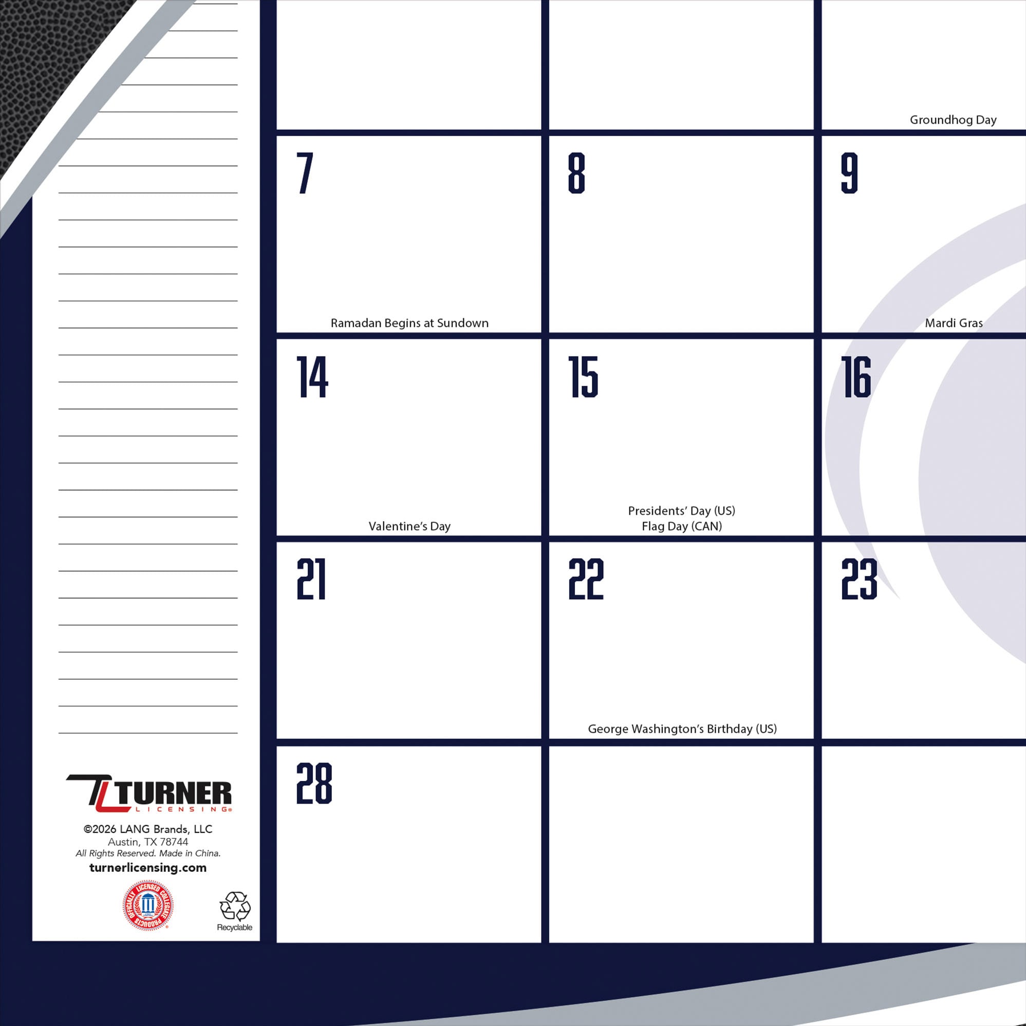 Penn State Nittany Lions 17" x 11" Desk Pad Calendar