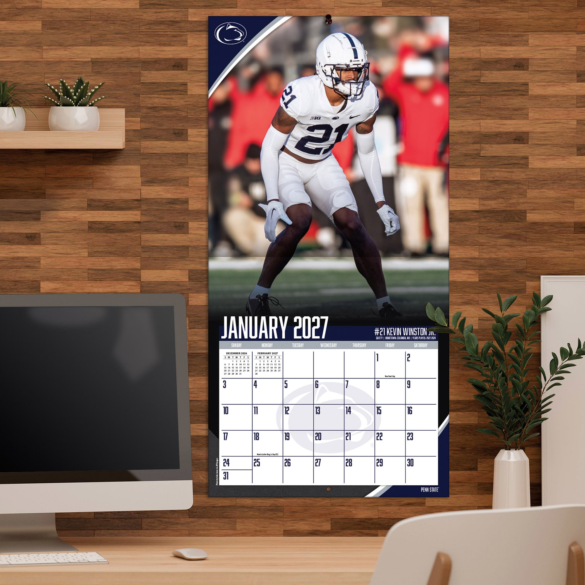 Penn State Nittany Lions 2027 12” x 12” Team Wall Calendar