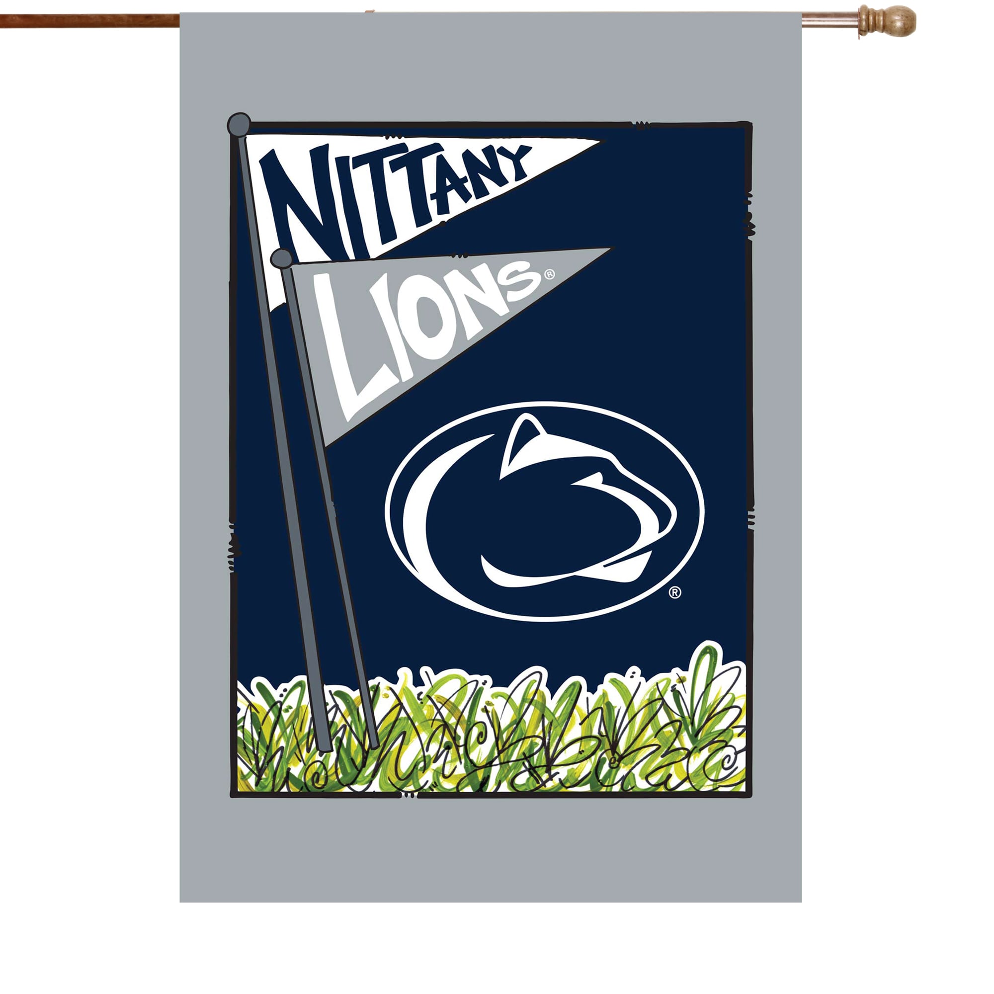 Drapeau de maison double face Penn State Nittany Lions 28" x 40"