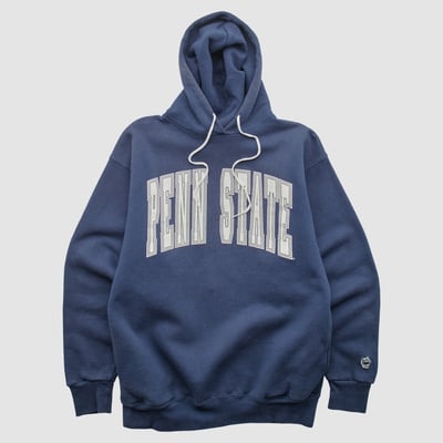 Penn State Nittany Lions Cotton Exchange 2000s Hooded Pullover Sweatshirt - Navy - XS by Fanatics Real Vintage