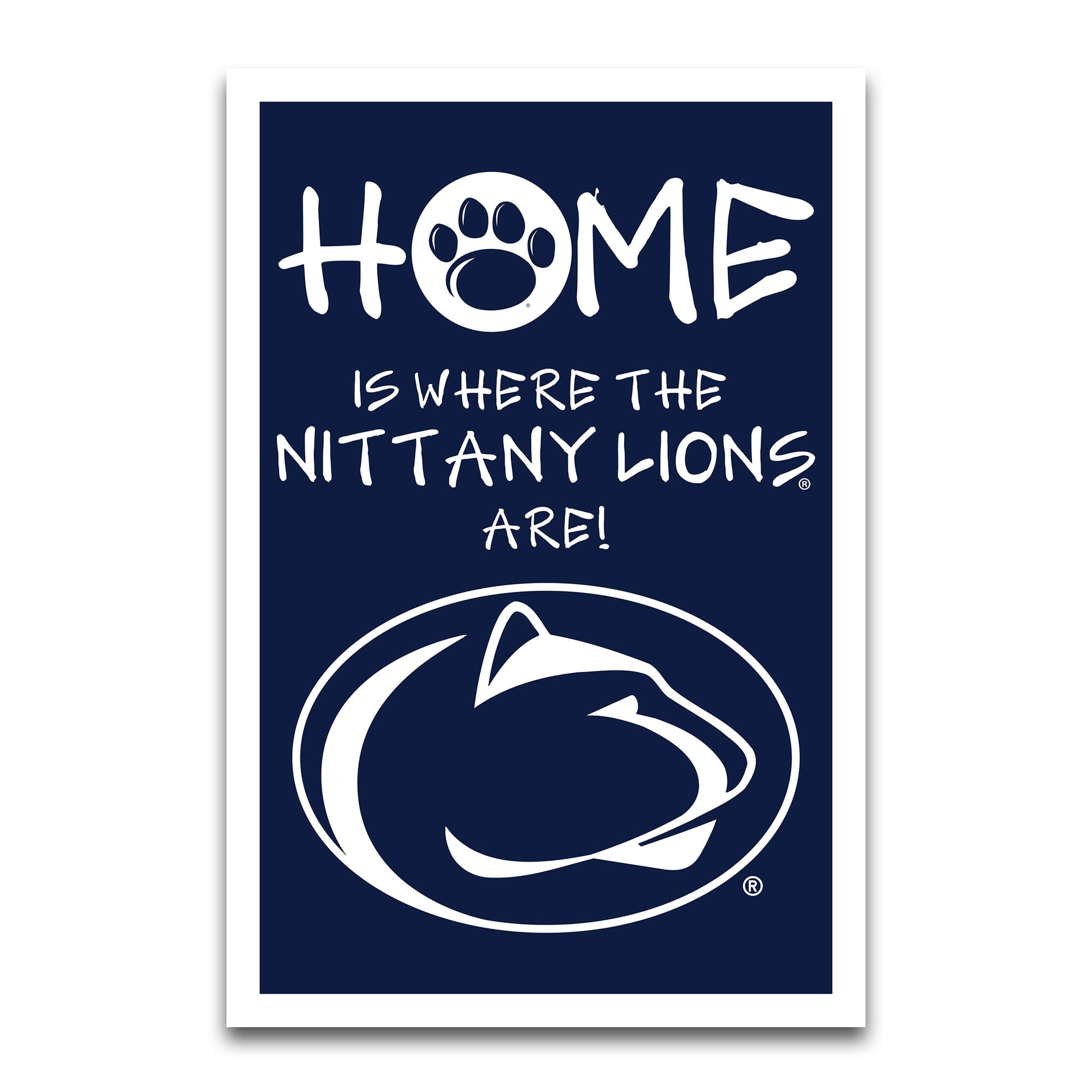 Drapeau de jardin Penn State Nittany Lions « Home Is Where » (30 x 45 cm)