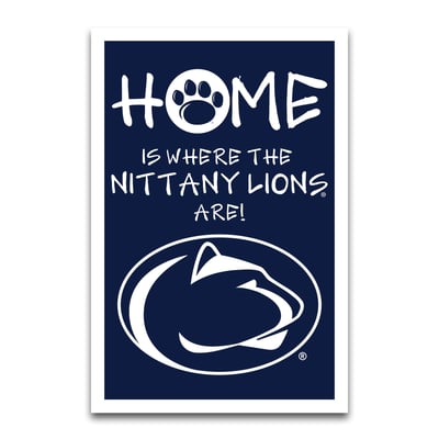 Penn State Nittany Lions Home Is Where 12" x 18" Garden Flag