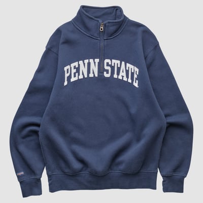 Penn State Nittany Lions Jansport 2000s 1/4 Zip Sweatshirt - Navy - XXS by Fanatics Real Vintage