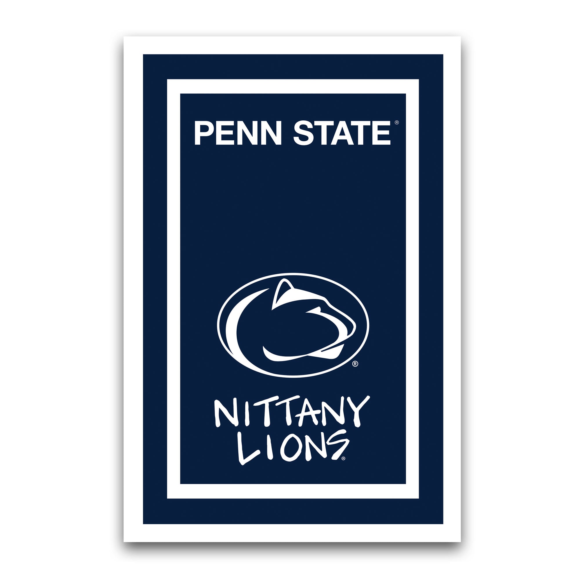Penn State Nittany Lions Logo de l'équipe Drapeau de jardin