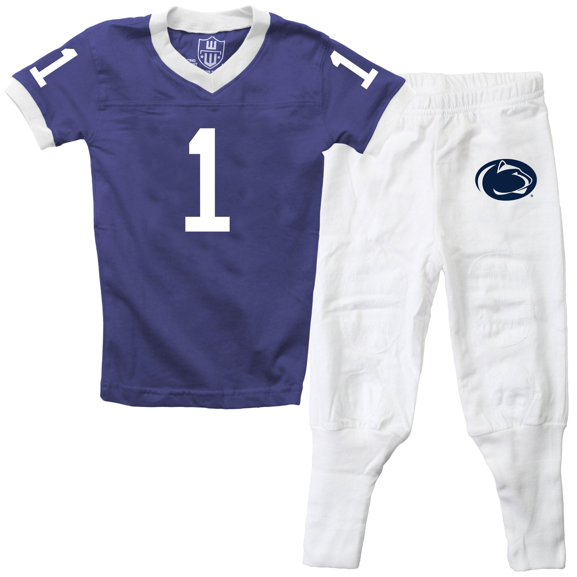 Ensemble pyjama Wes & Willy Navy Penn State Nittany Lions à col en V pour enfants d'âge préscolaire