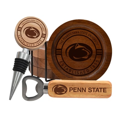 Penn State Nittany Lions The Memory Company Coaster, Bottle Opener & Wine Stopper Set