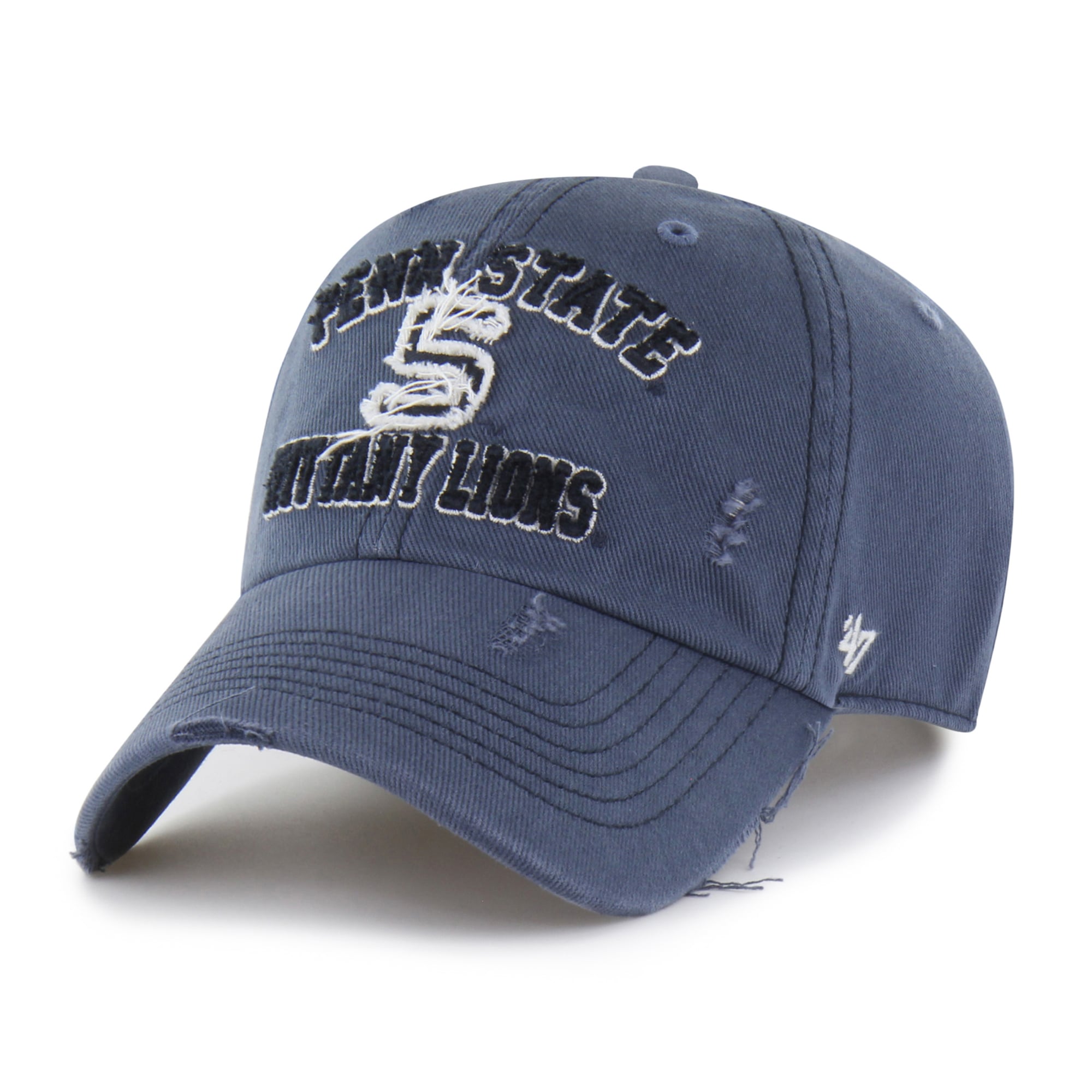 Unisex '47  Navy Penn State Nittany Lions Well-Worn Seymore Clean Up Adjustable Hat
