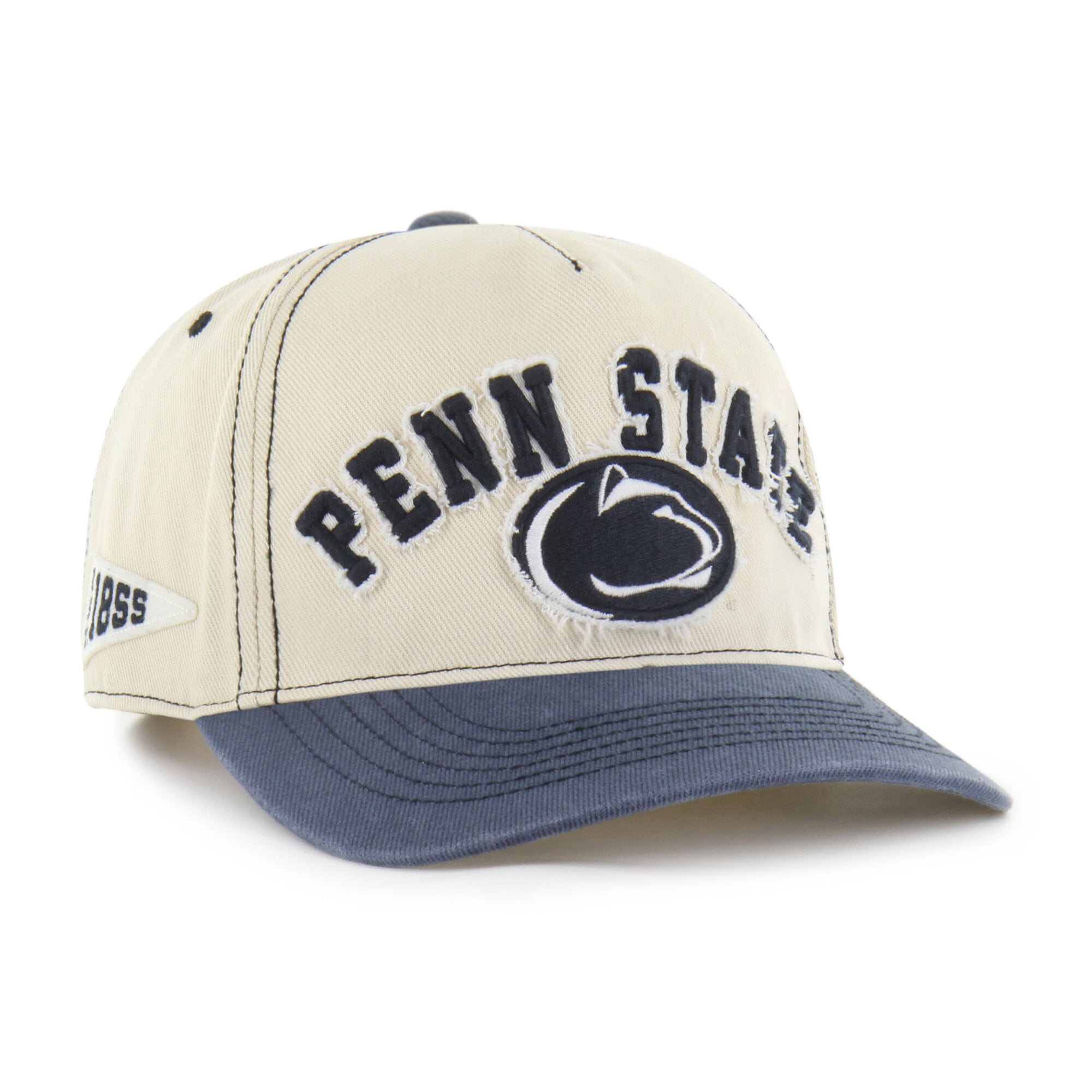 Unisex '47 Tan/Navy Penn State Nittany Lions Well-Worn Calderwood Hitch Adjustable Hat