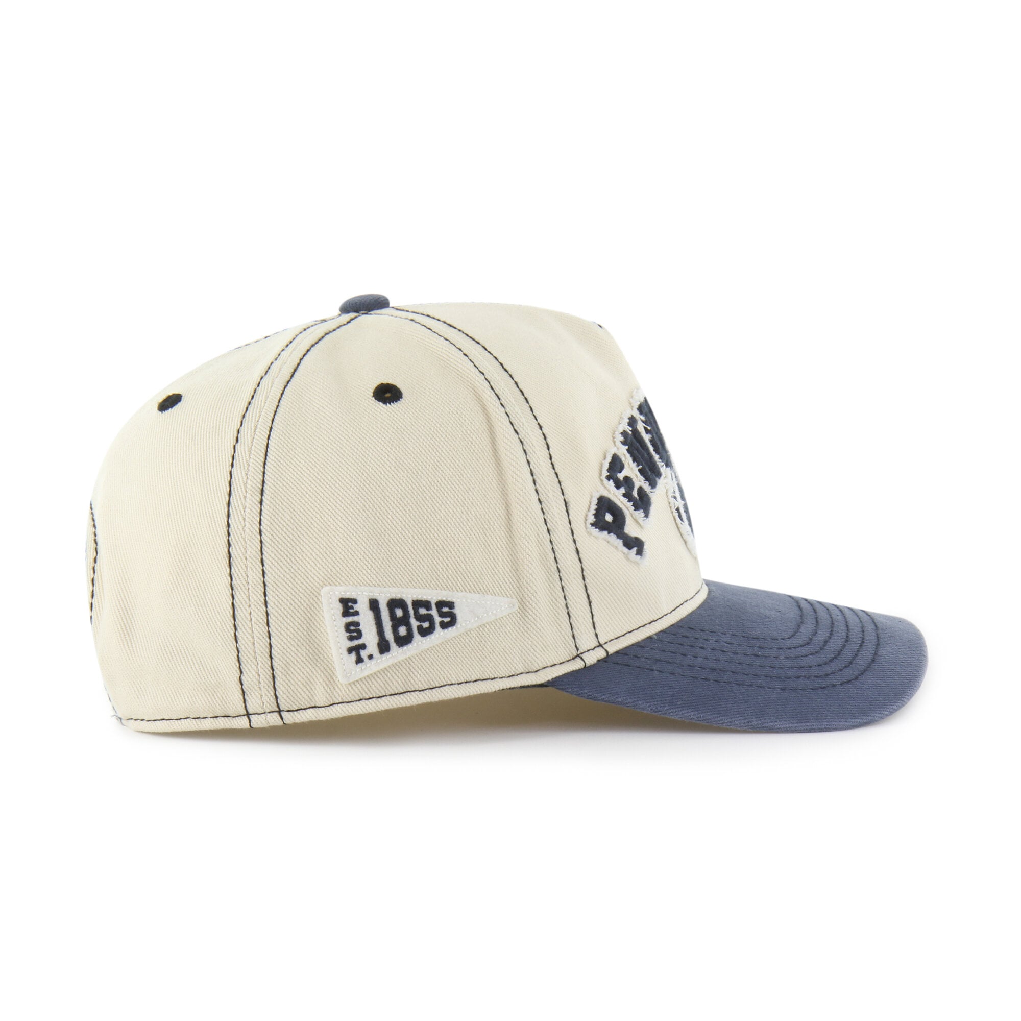 Unisex '47 Tan/Navy Penn State Nittany Lions Well-Worn Calderwood Hitch Adjustable Hat