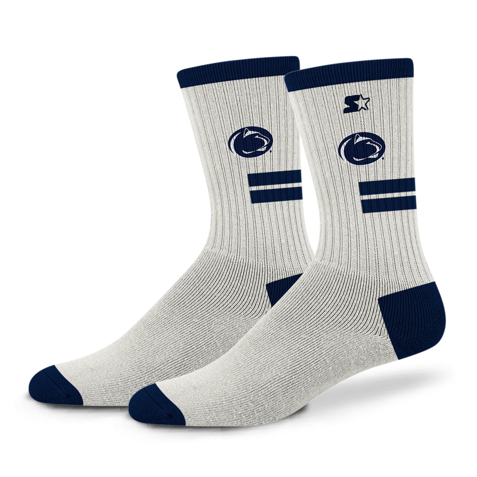 Chaussettes unisexe Starter Cream Penn State Nittany Lions Premiere rembourrées