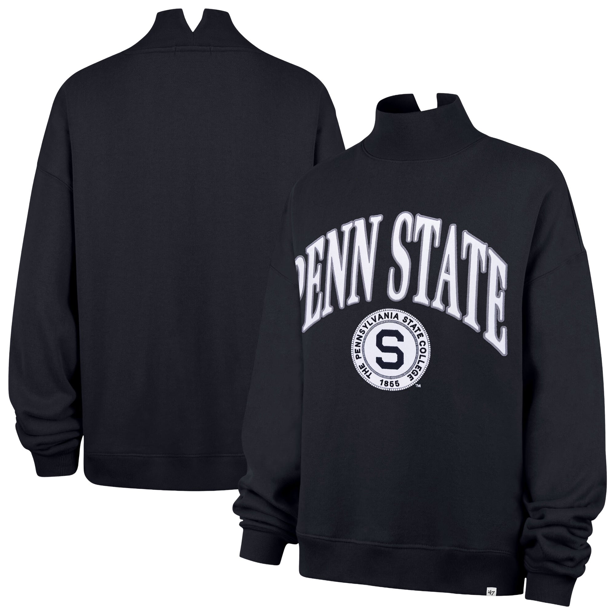 Sweat-shirt à col montant Penn State Nittany Lions bleu marine pour femme, modèle 47