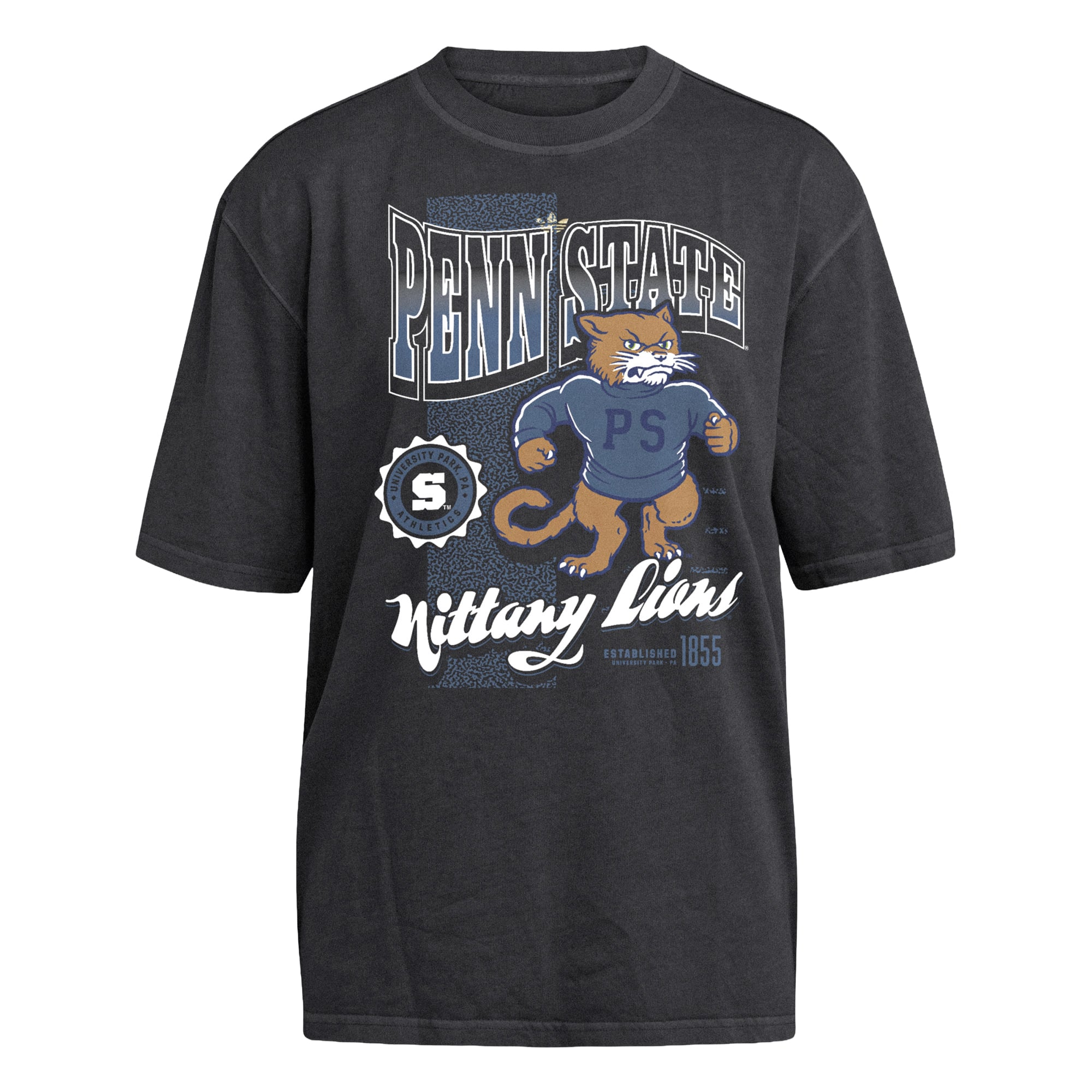T-shirt oversize noir adidas Penn State Nittany Lions pour femmes