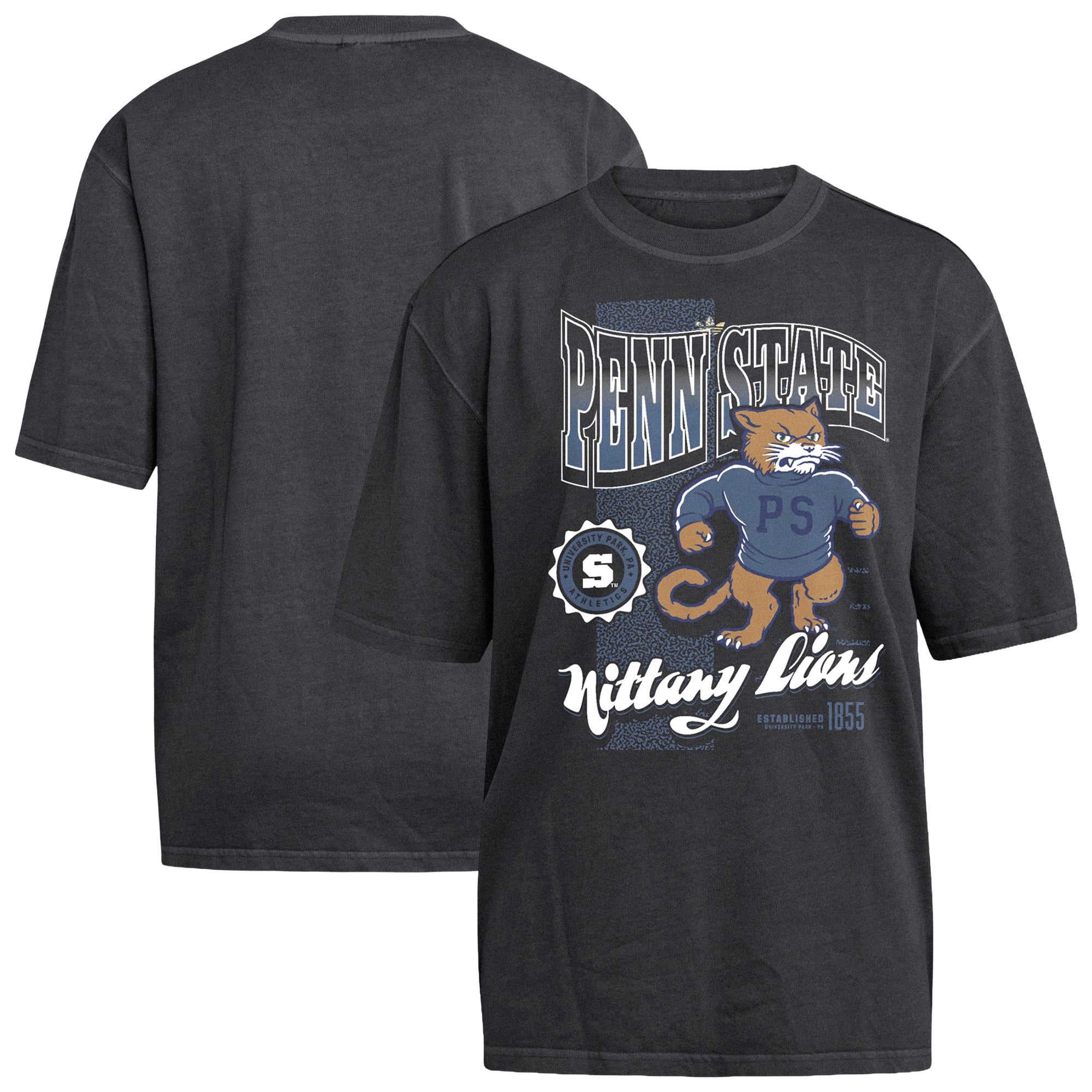 Women's adidas Black Penn State Nittany Lions Oversized T-Shirt