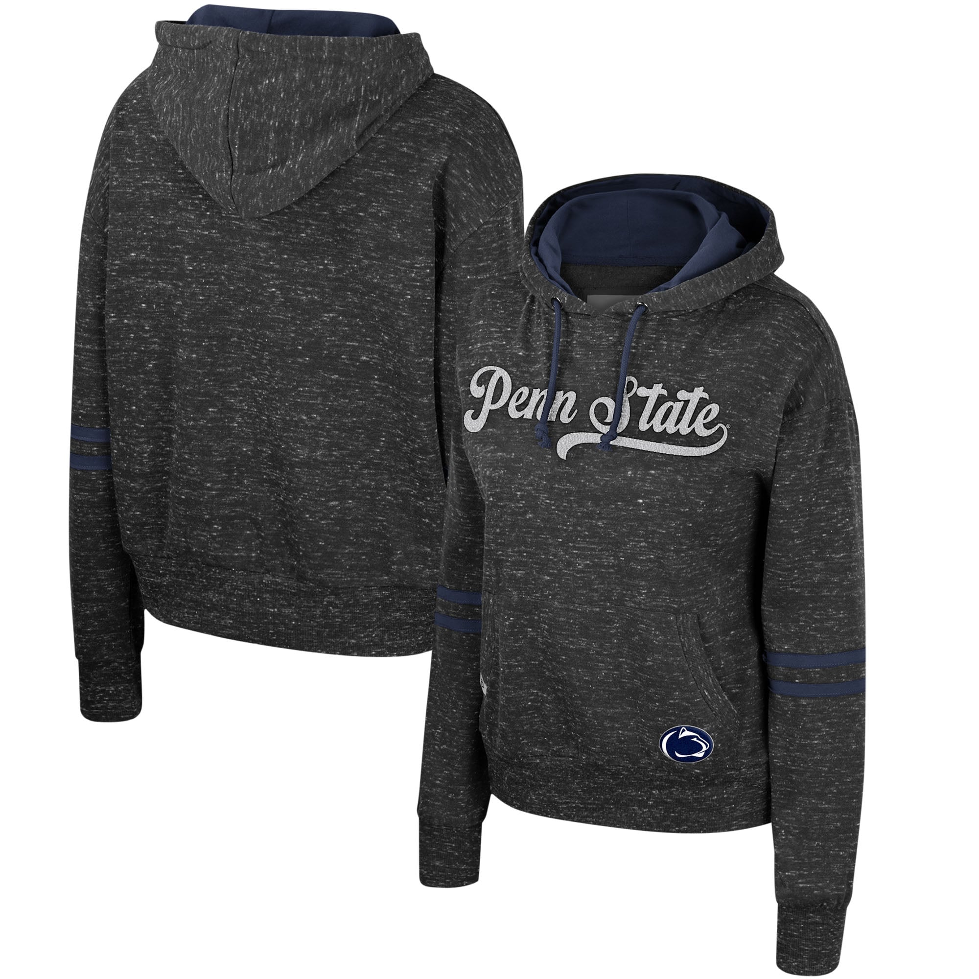 Sweat à capuche Colosseum Charcoal Penn State Nittany Lions Catherine Speckle pour femmes