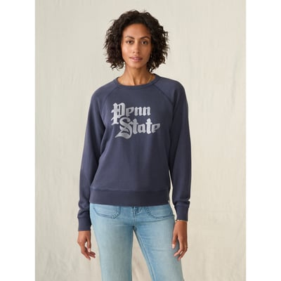 Penn State Nittany Lions FAHERTY Women's Coastal Cloud Sweatshirt - Navy