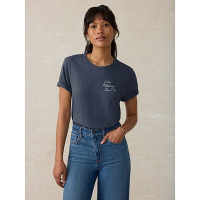Penn State Nittany Lions FAHERTY Women's Sunwashed Essential T-Shirt - Navy