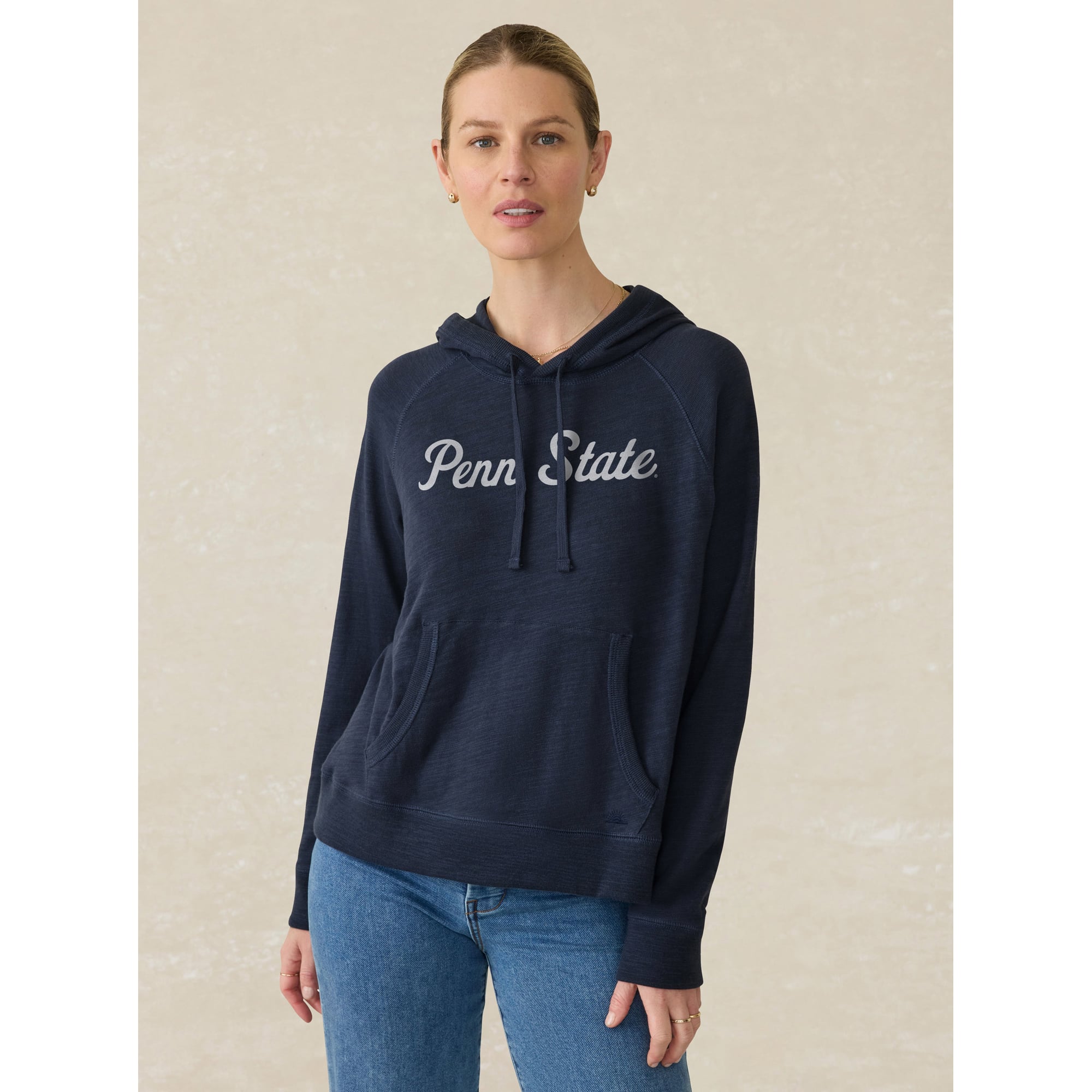 Sweat à capuche FAHERTY bleu marine Penn State Nittany Lions pour femme