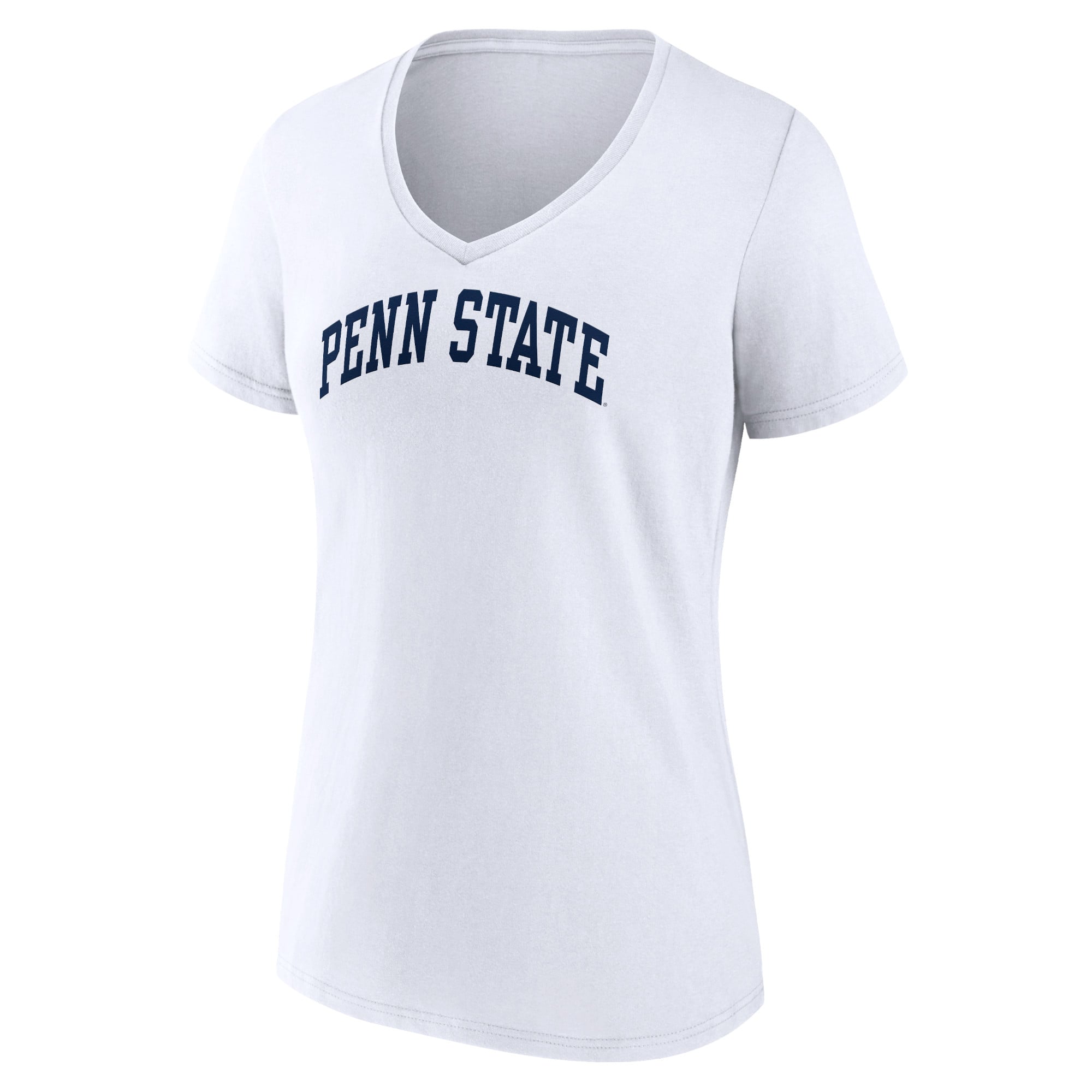 T-shirt blanc à col en V Fanatics Penn State Nittany Lions pour femmes
