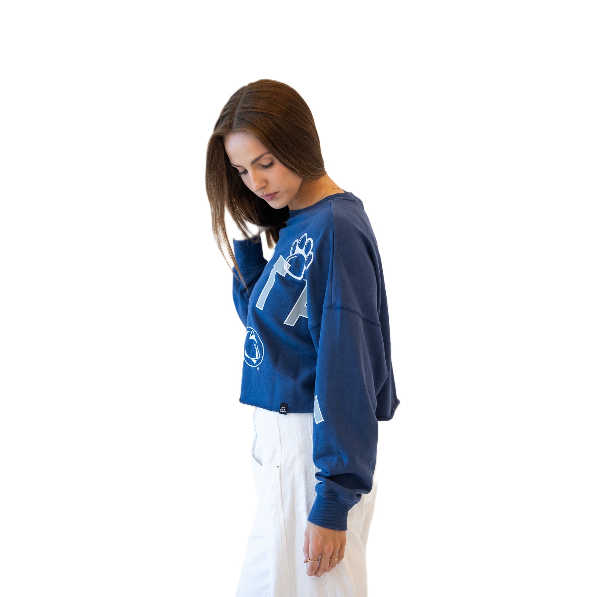 Sweat-shirt à écusson Penn State Nittany Lions bleu marine pour femmes, modèle Phipps, idéal les journées de match.